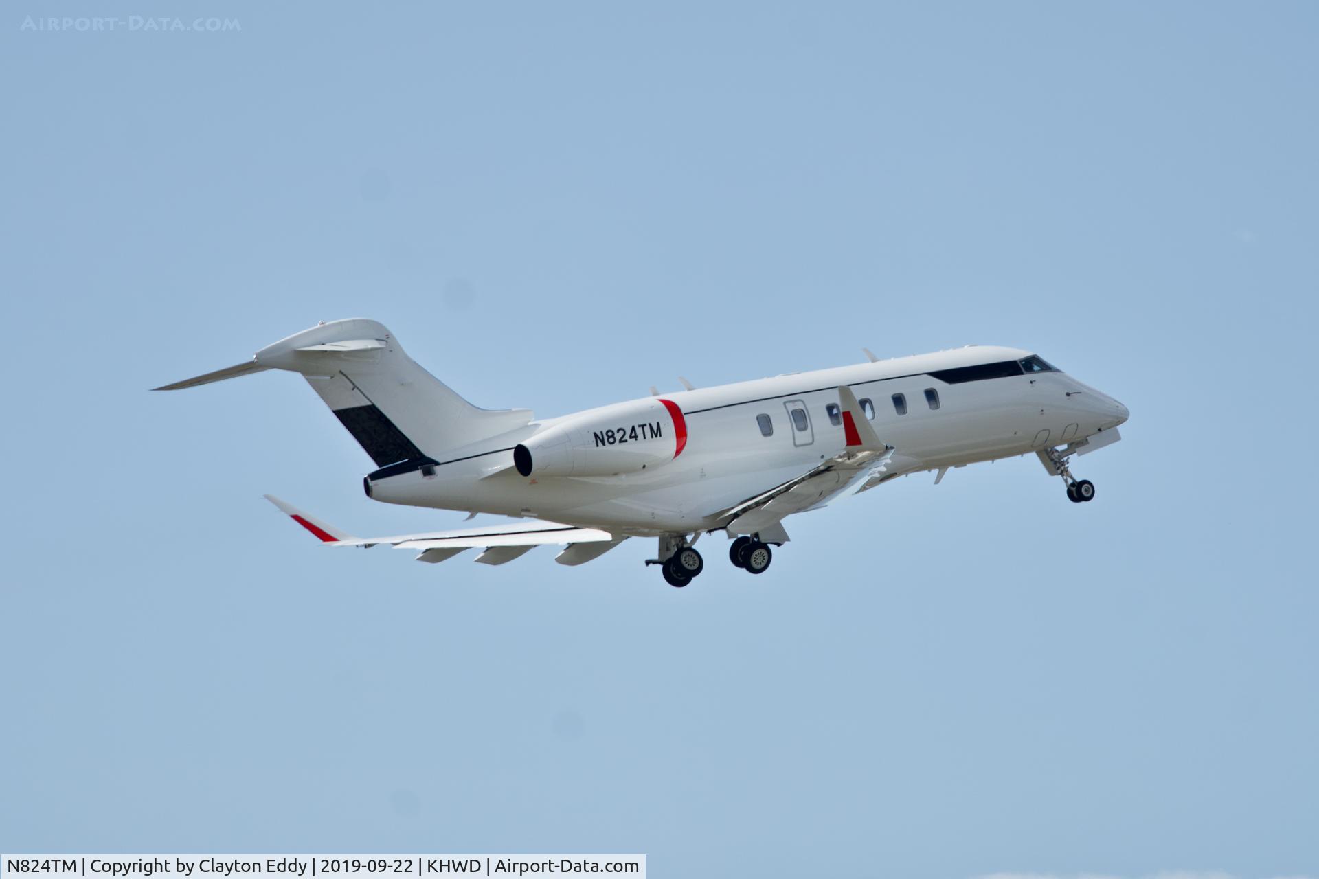 N824TM, 2018 Bombardier Challenger 350 (BD-100-1A10) C/N 20744, Hayward Airport California 2019.