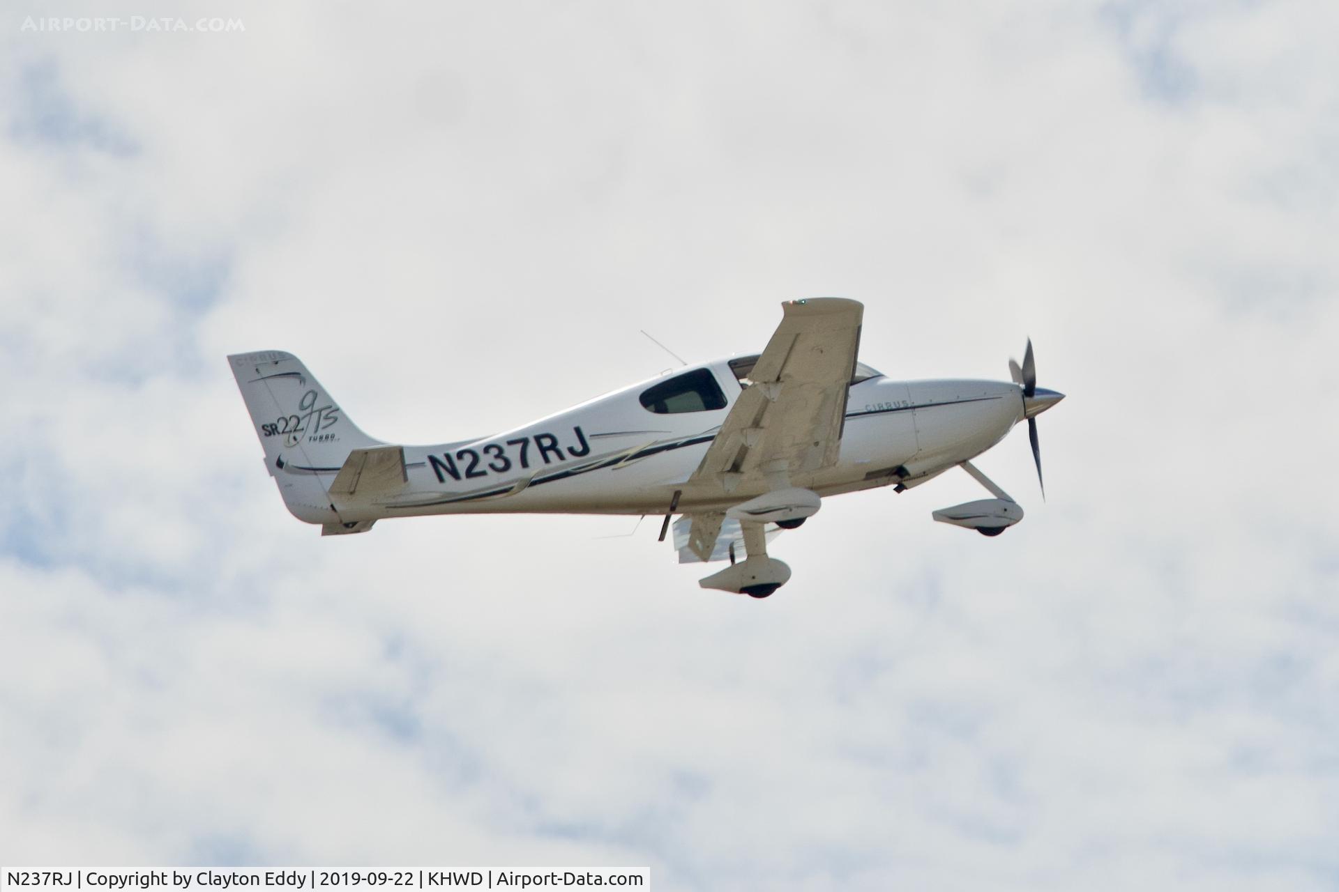 N237RJ, 2006 Cirrus SR22 C/N 2159, Hayward Airport California 2019.