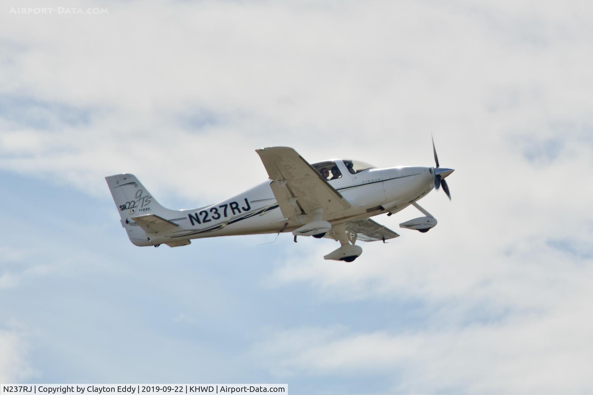 N237RJ, 2006 Cirrus SR22 C/N 2159, Hayward Airport California 2019.
