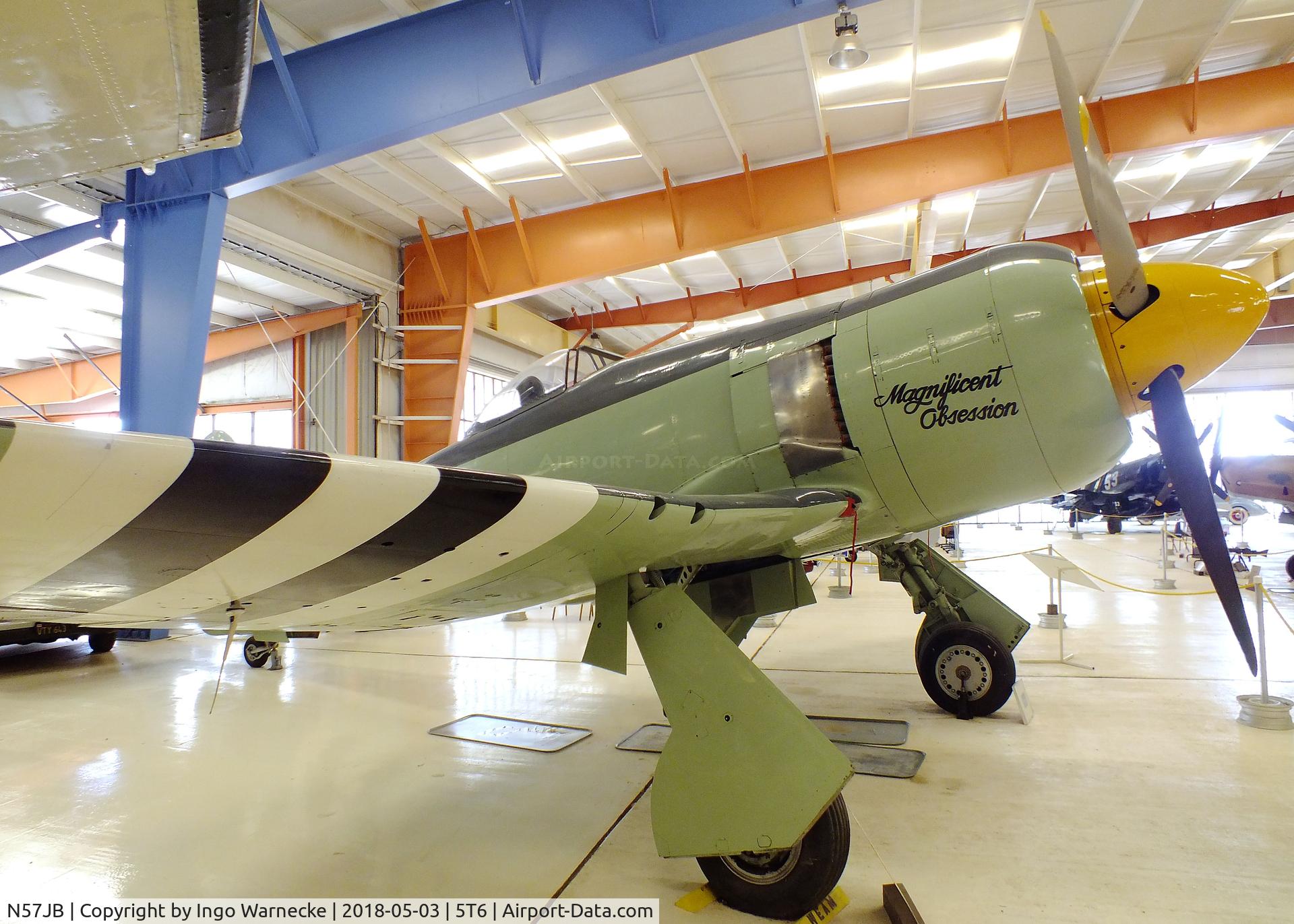 N57JB, 1948 Hawker Fury FB.10 C/N 37703 (ISS23), Hawker Sea Fury FB10 at the War Eagles Air Museum, Santa Teresa NM