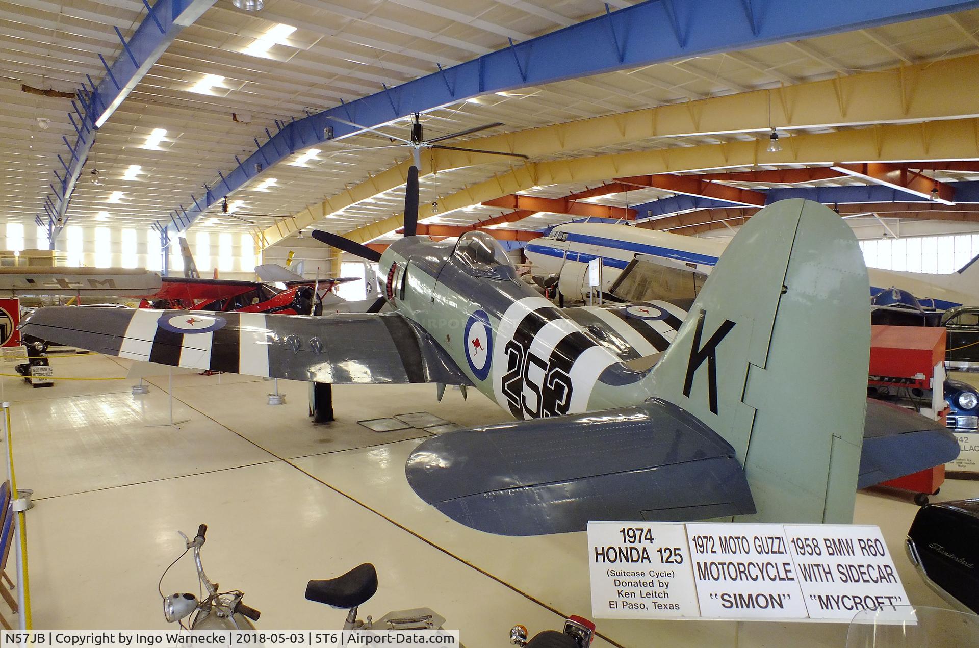 N57JB, 1948 Hawker Fury FB.10 C/N 37703 (ISS23), Hawker Sea Fury FB10 at the War Eagles Air Museum, Santa Teresa NM