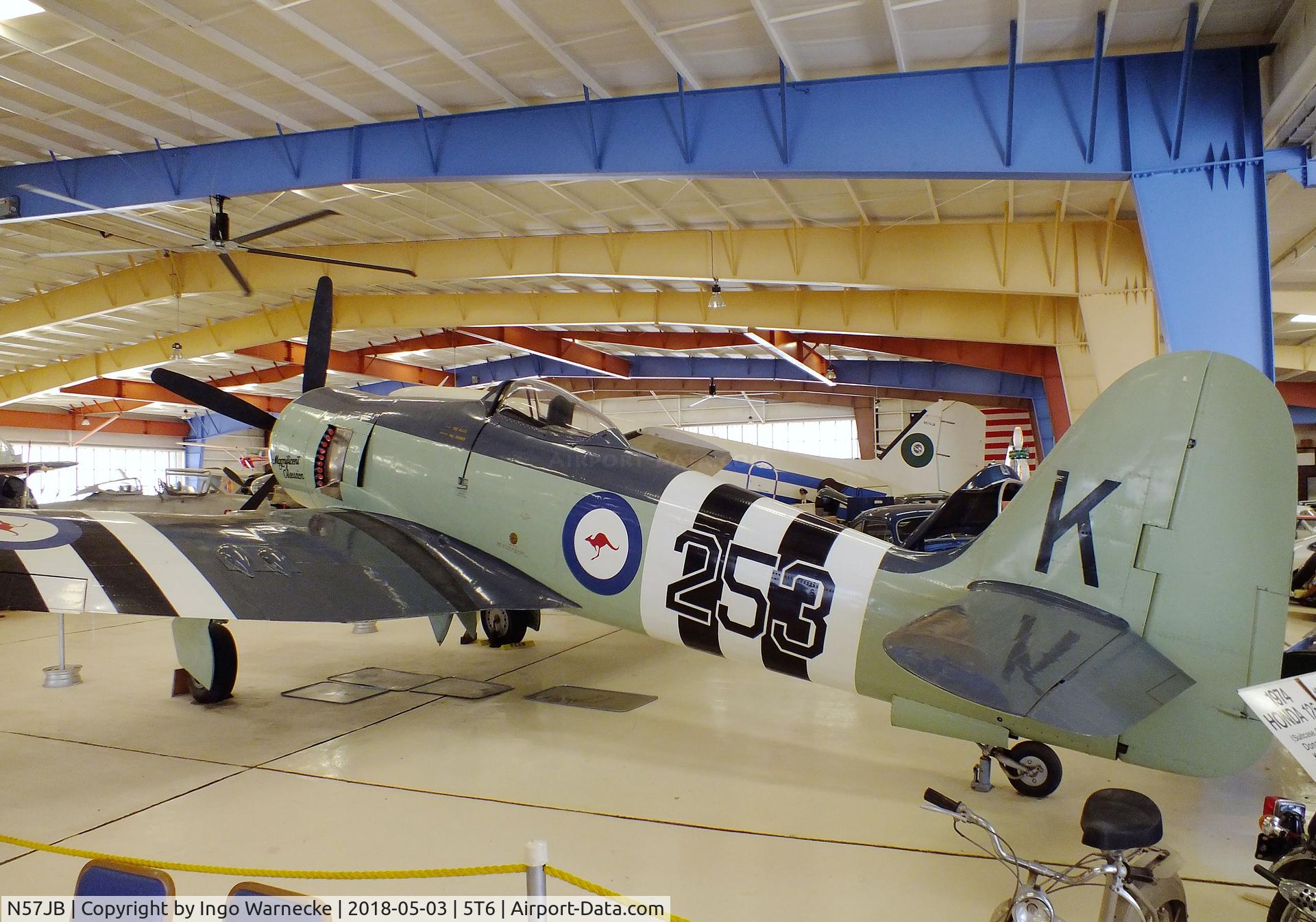 N57JB, 1948 Hawker Fury FB.10 C/N 37703 (ISS23), Hawker Sea Fury FB10 at the War Eagles Air Museum, Santa Teresa NM
