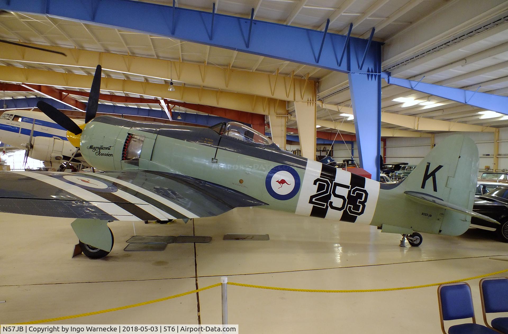 N57JB, 1948 Hawker Fury FB.10 C/N 37703 (ISS23), Hawker Sea Fury FB10 at the War Eagles Air Museum, Santa Teresa NM