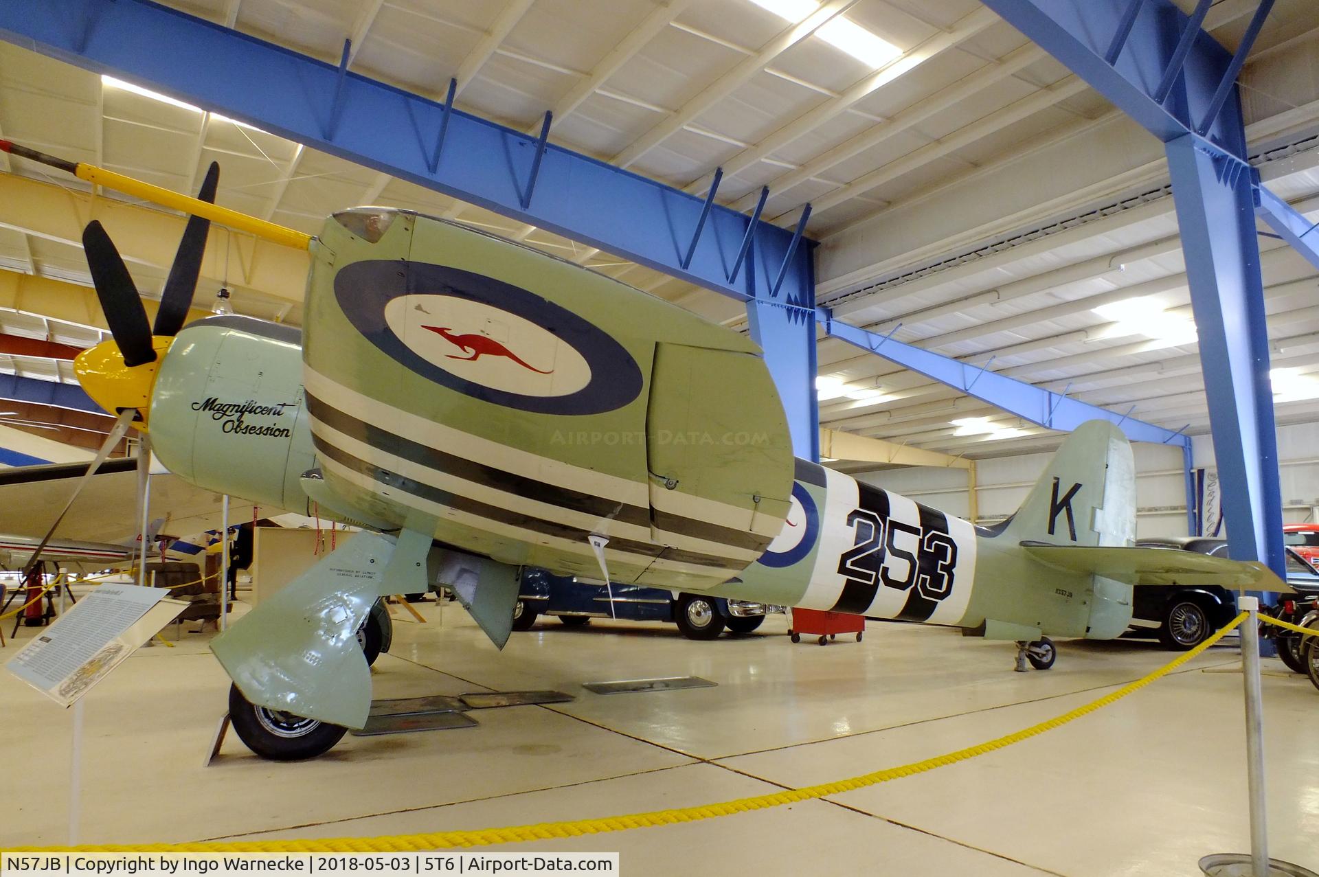 N57JB, 1948 Hawker Fury FB.10 C/N 37703 (ISS23), Hawker Sea Fury FB10 at the War Eagles Air Museum, Santa Teresa NM