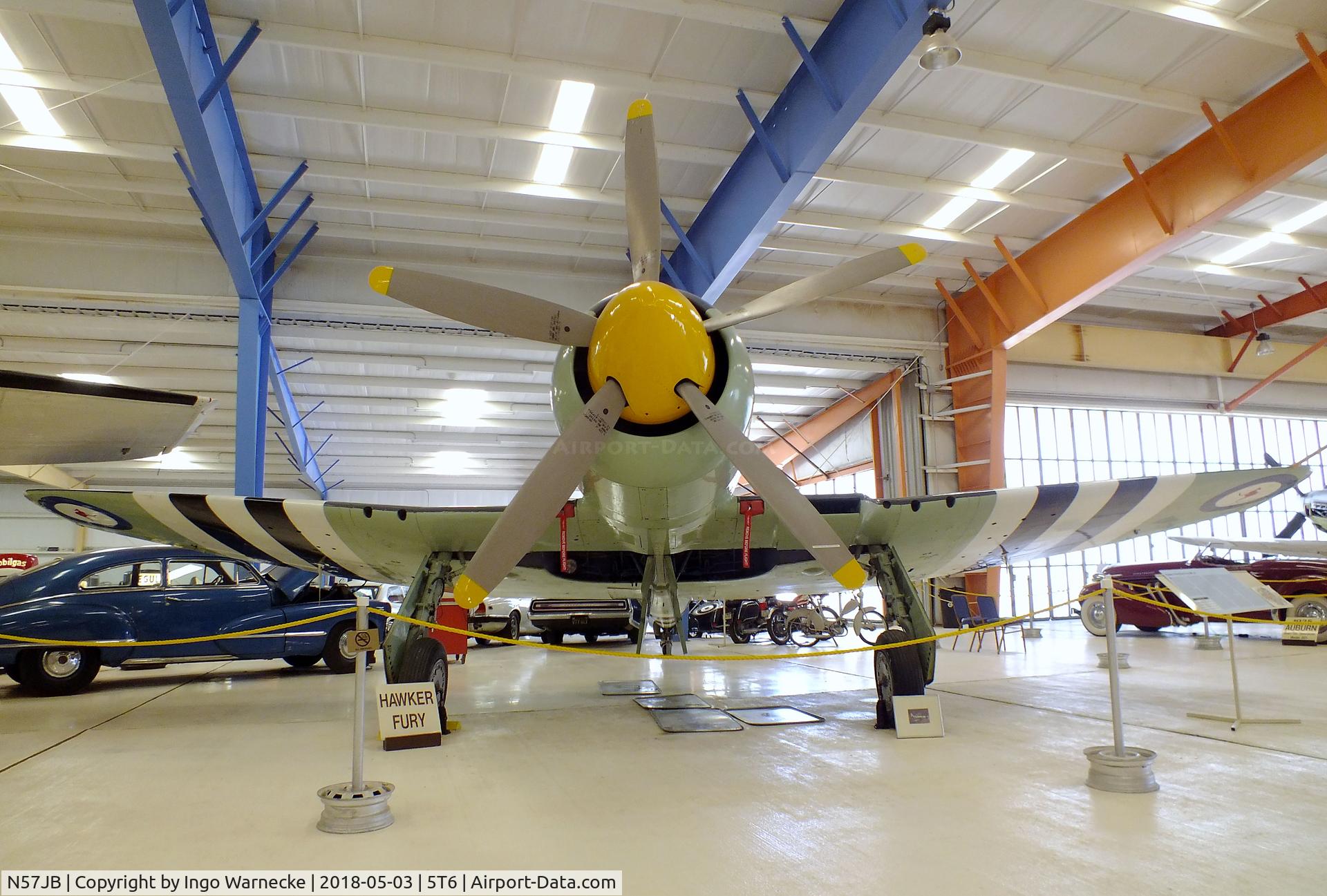 N57JB, 1948 Hawker Fury FB.10 C/N 37703 (ISS23), Hawker Sea Fury FB10 at the War Eagles Air Museum, Santa Teresa NM