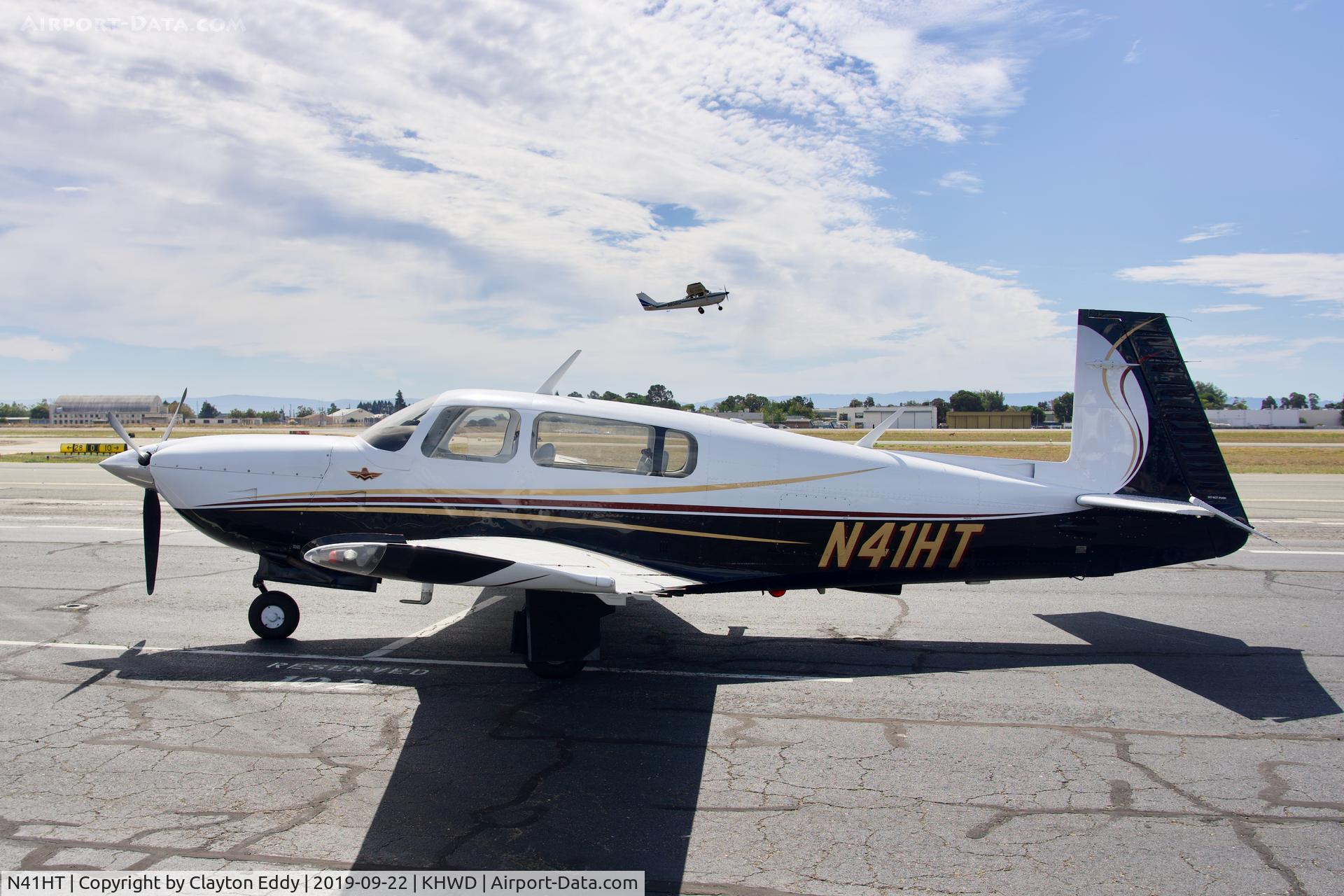 N41HT, 1998 Mooney M20R Ovation C/N 29-0149, Hayward Airport Open House California 2019.