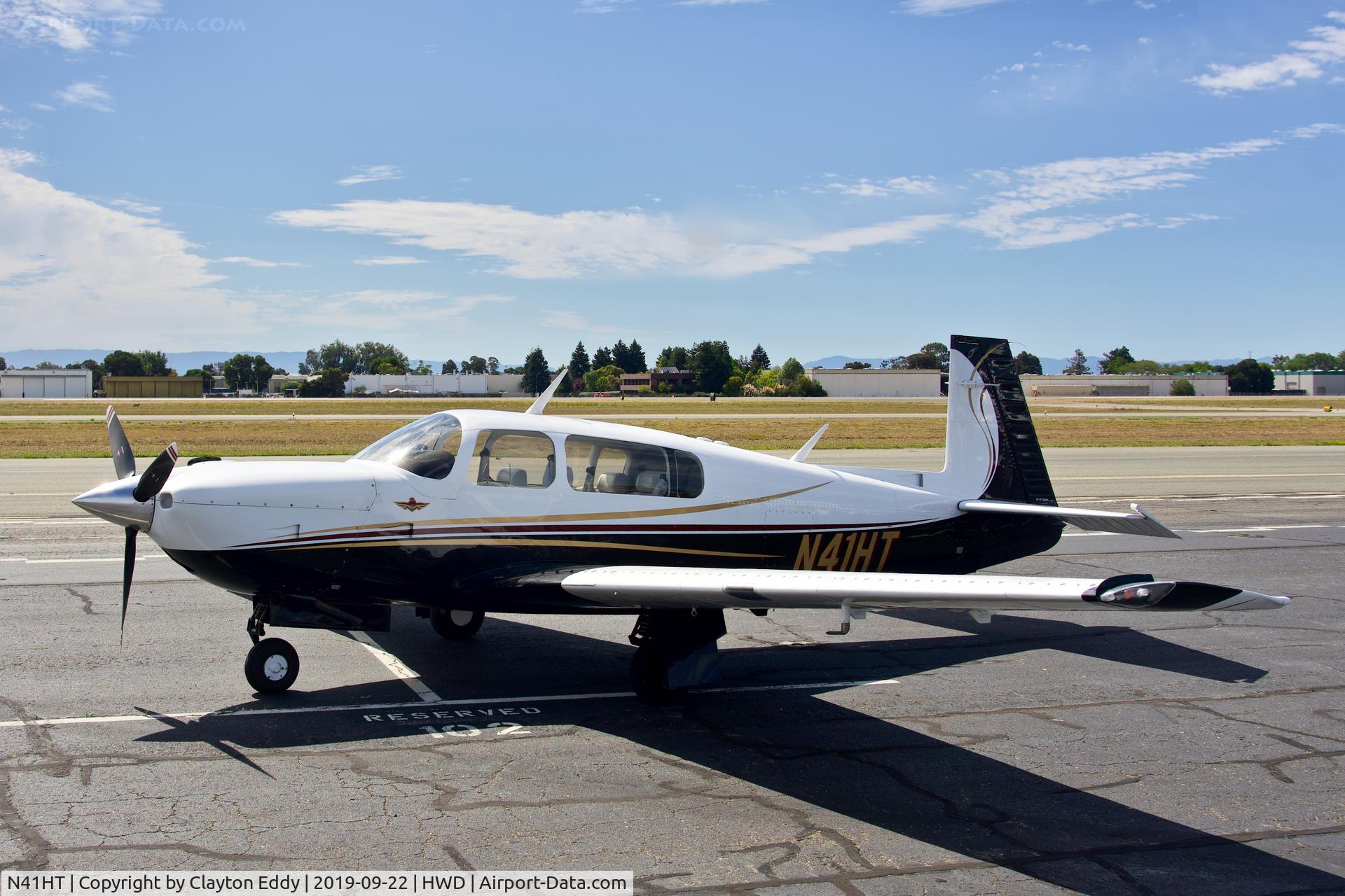 N41HT, 1998 Mooney M20R Ovation C/N 29-0149, Hayward Airport Open House California 2019.
