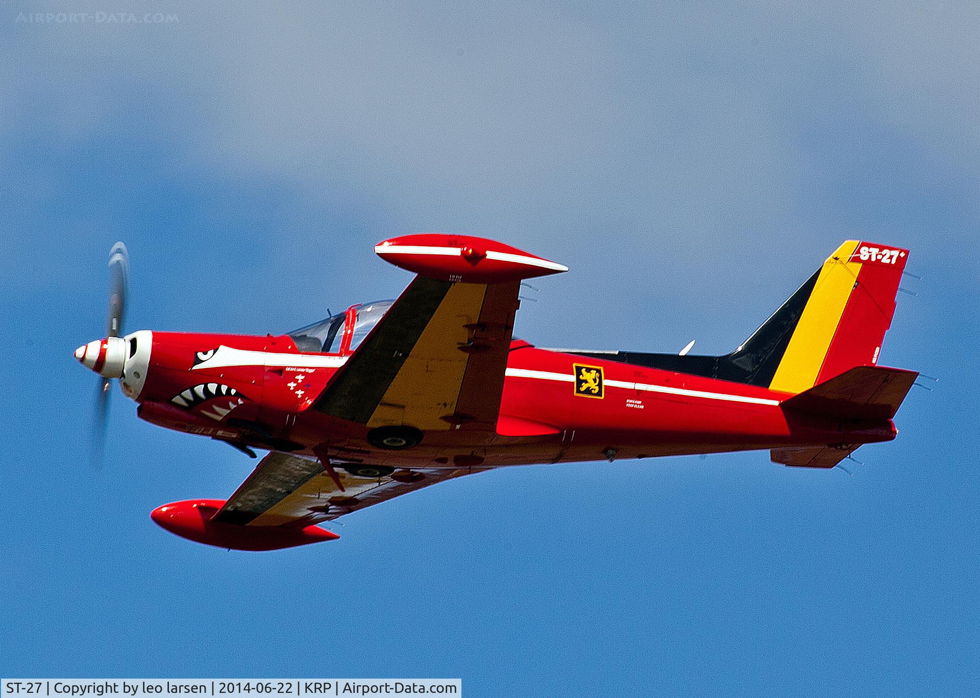 ST-27, SIAI-Marchetti SF-260M C/N 10-27, Karup Air Show 22.6.2014