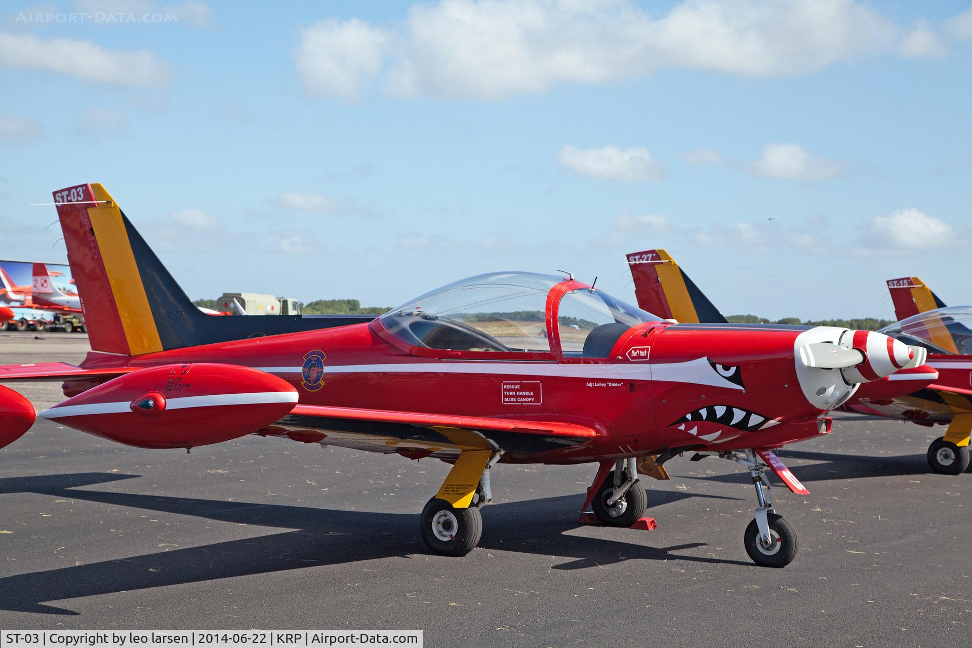 ST-03, SIAI-Marchetti SF-260MB C/N 10-03, Karup Air Show 22.6.2014