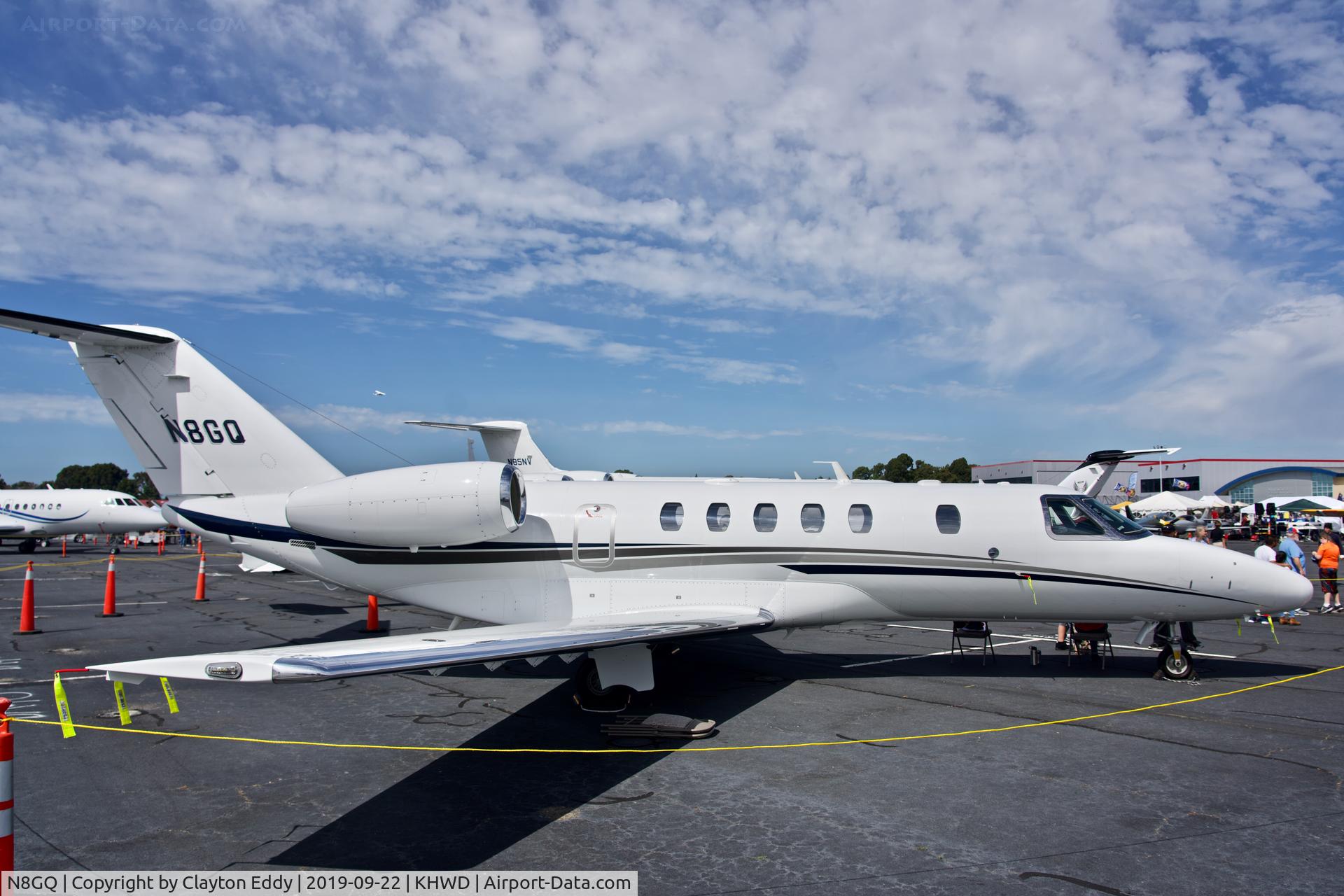 N8GQ, 2011 Cessna 525C CitationJet CJ4 C/N 525C-0045, Hayward Airport Open House California 2019.