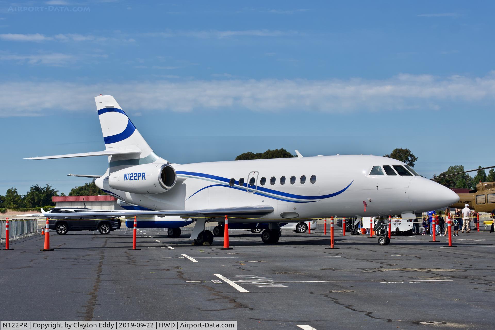 N122PR, 1998 Dassault Falcon 2000 C/N 57, Hayward Airport Open House California 2019.