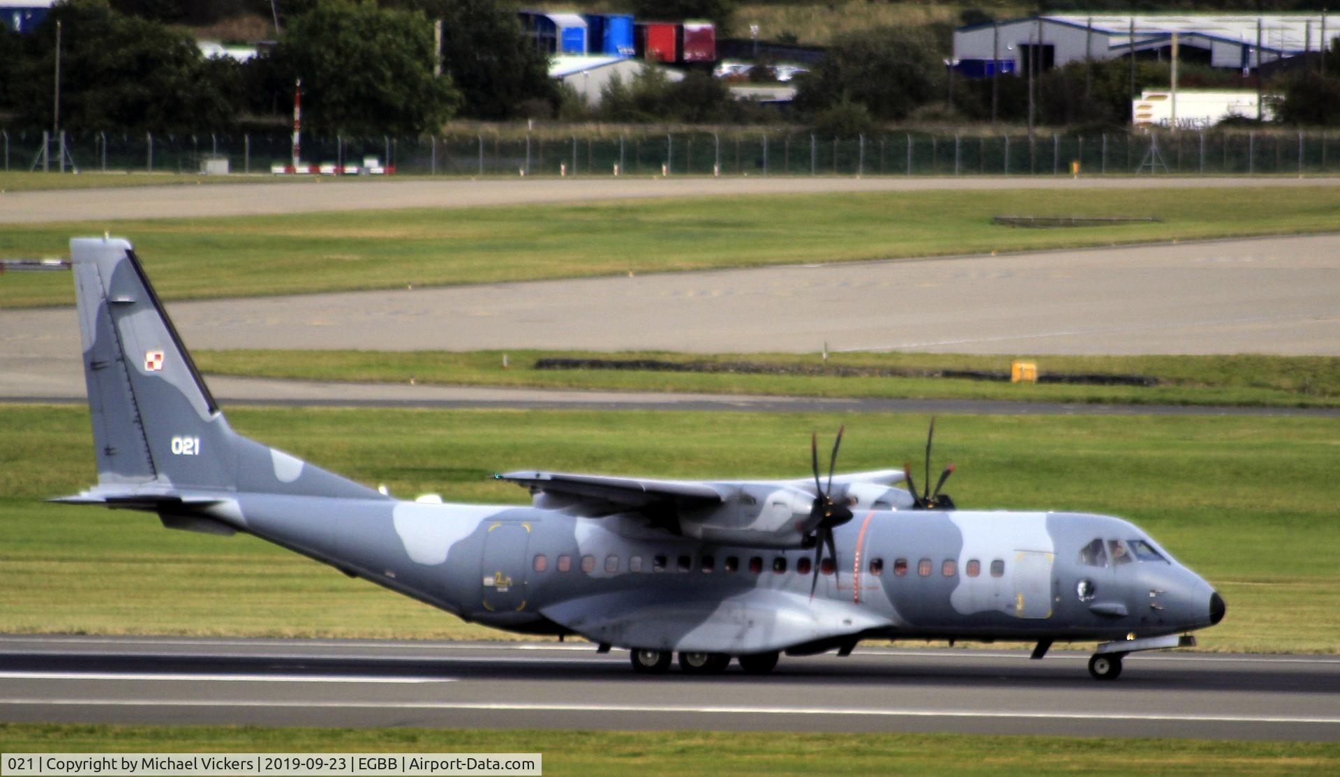 021, CASA C-295M C/N S-051, Landind at BHX