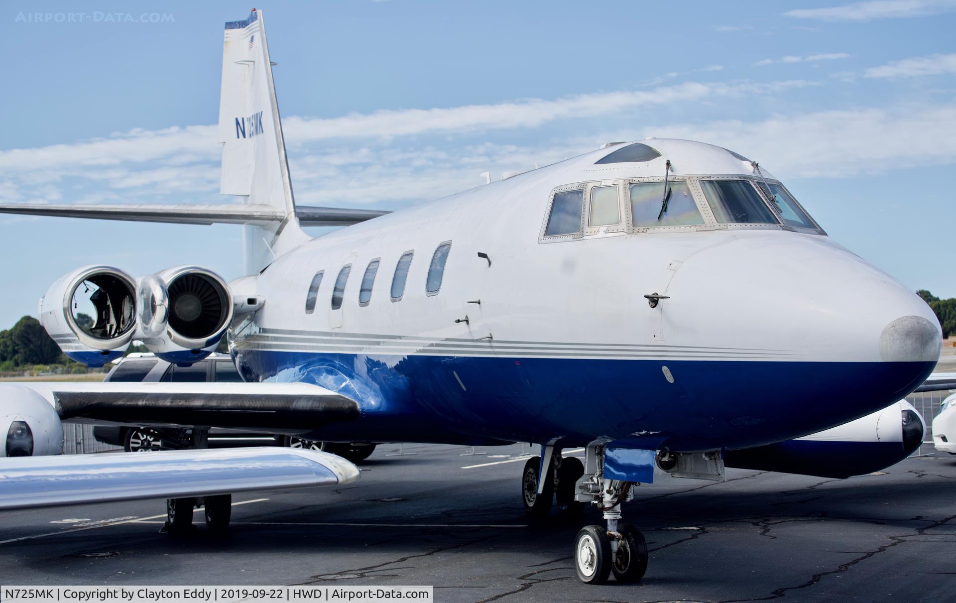 N725MK, 1968 Lockheed L-1329-23E JetStar C/N 5123, Hayward Airport Open House California 2019.