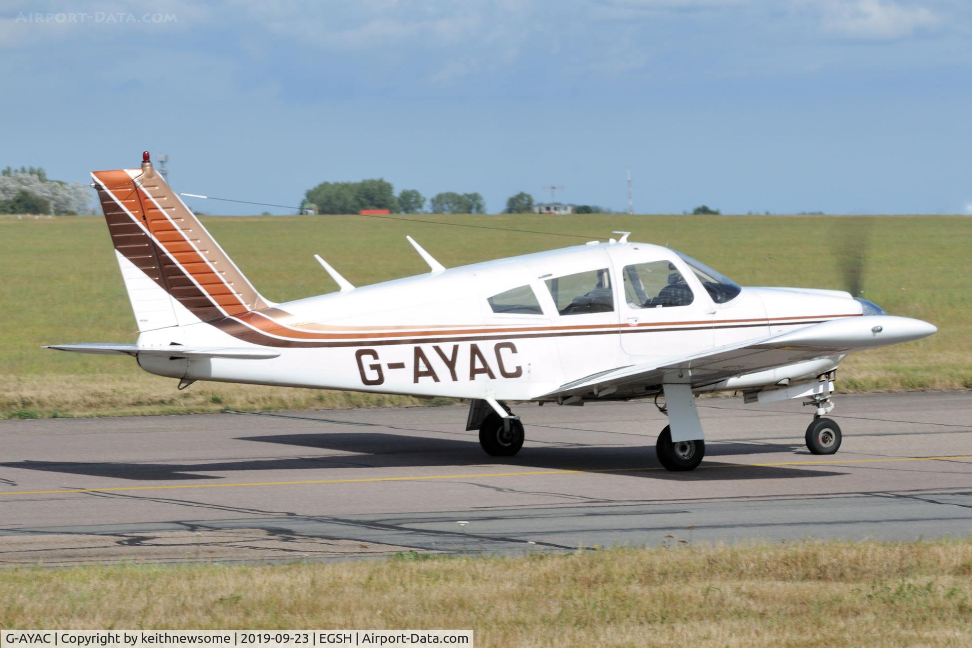 G-AYAC, 1969 Piper PA-28R-200 Cherokee Arrow C/N 28R-35606, Regular Visitor.