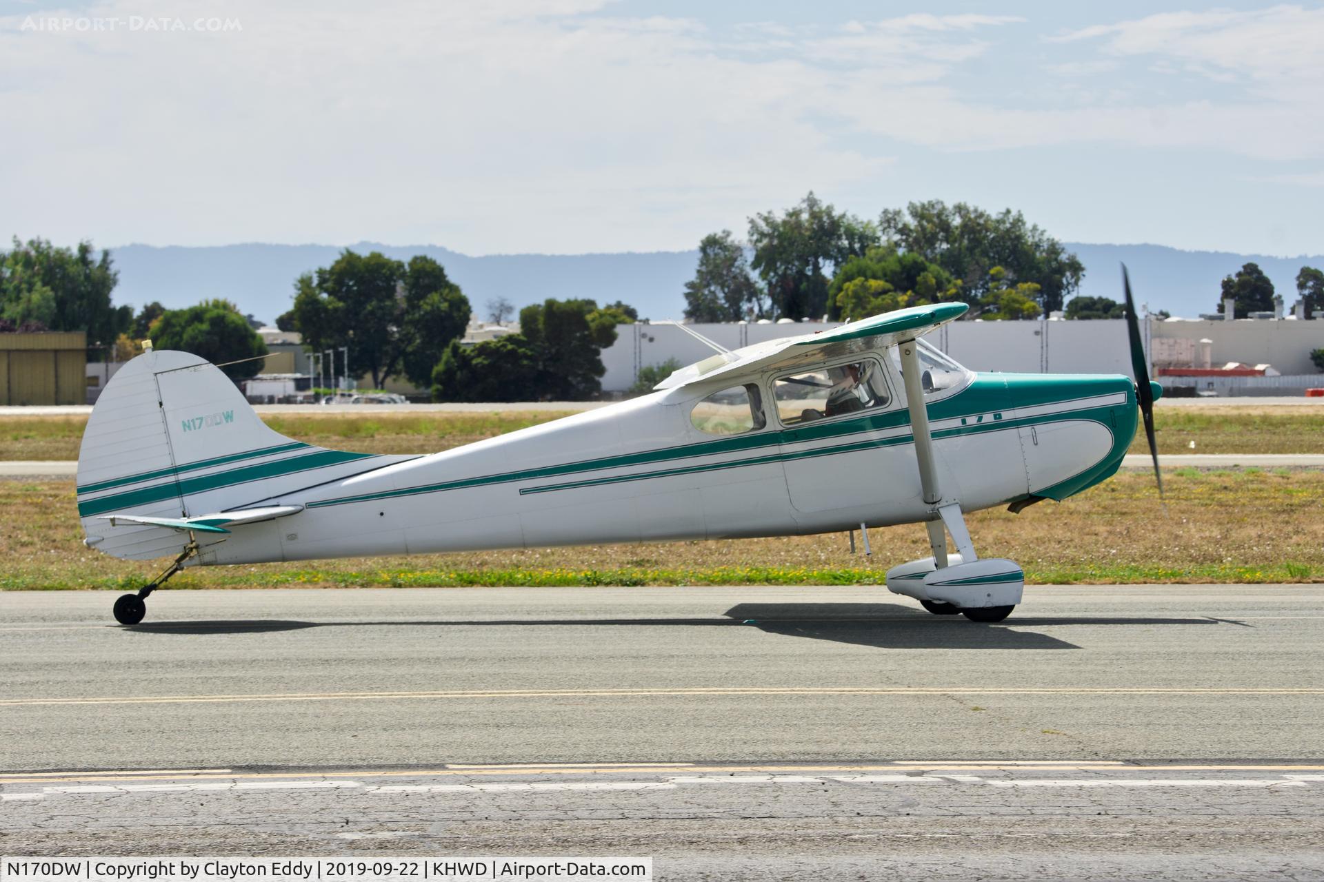 N170DW, 1949 Cessna 107A C/N 19154, Hayward Airport Open House California 2019.