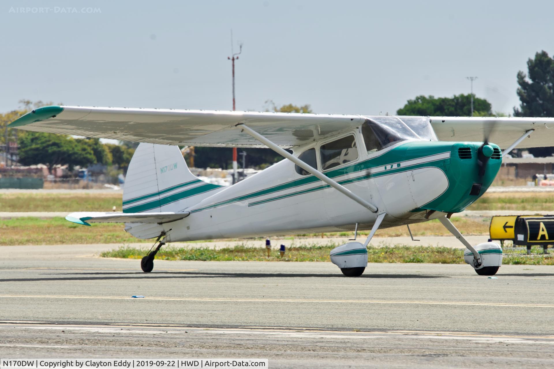 N170DW, 1949 Cessna 107A C/N 19154, Hayward Airport Open House California 2019.