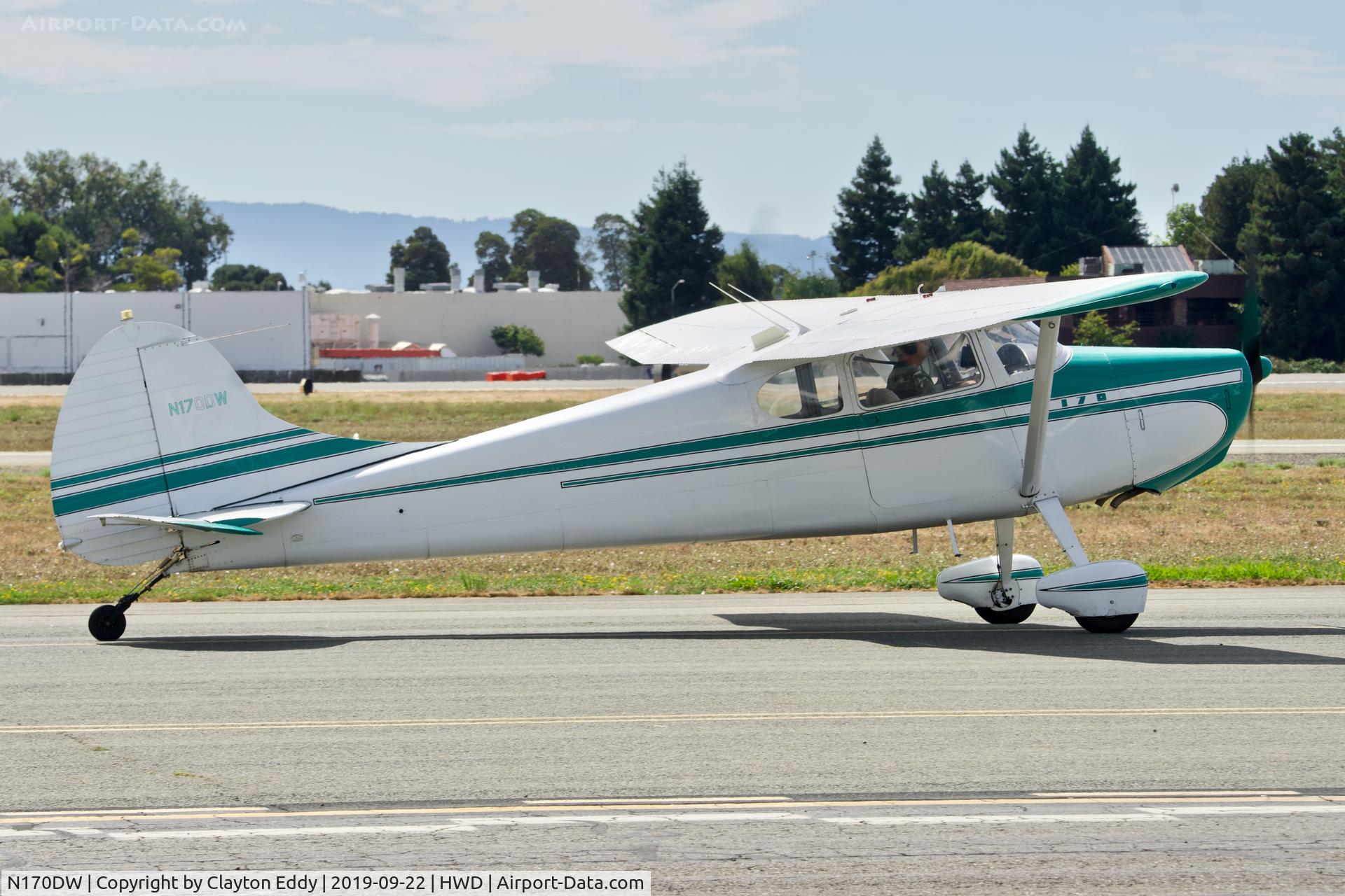 N170DW, 1949 Cessna 107A C/N 19154, Hayward Airport Open House California 2019.