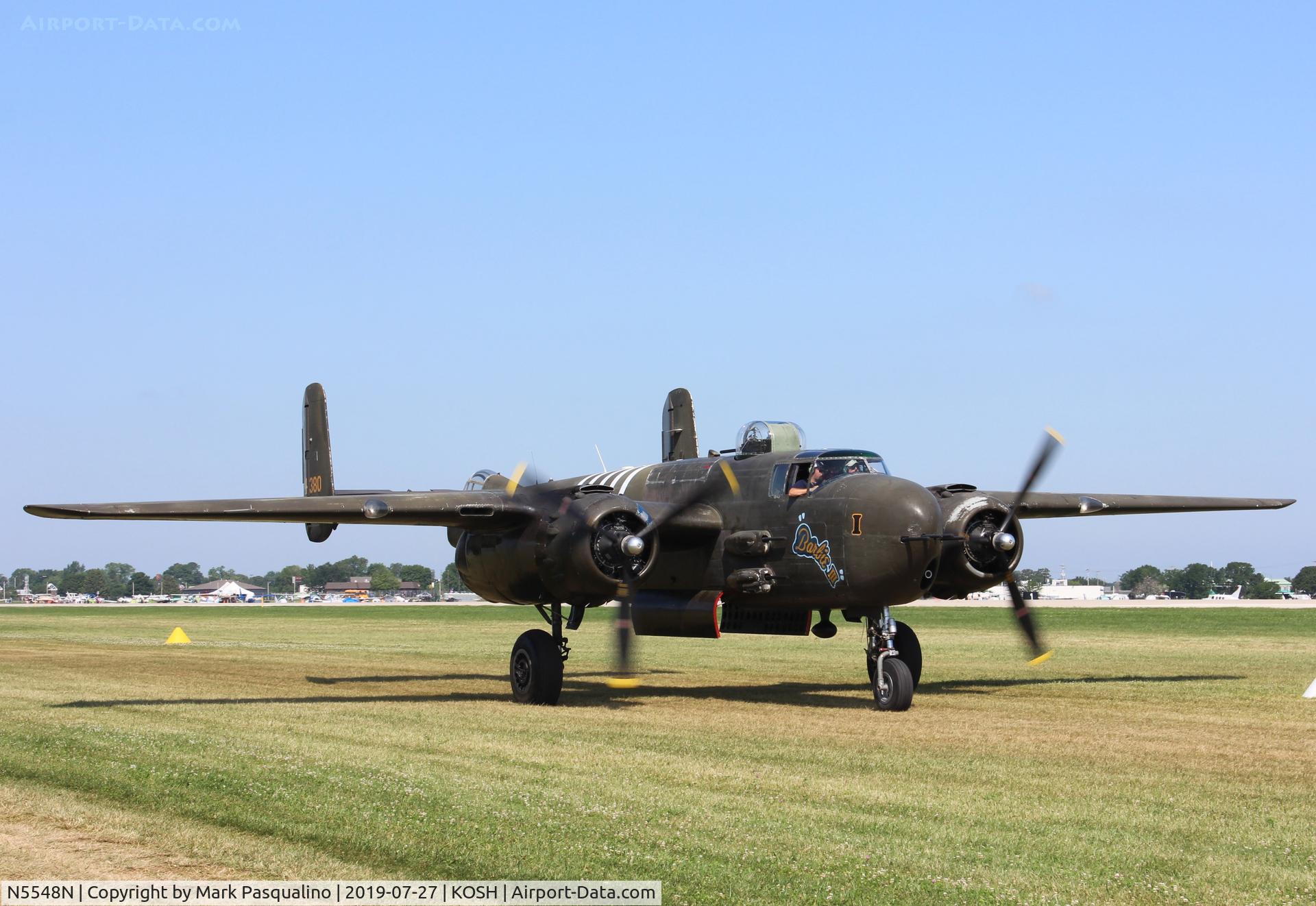 N5548N, 1943 North American B-25H Mitchell C/N 98-21107, North American B-25H