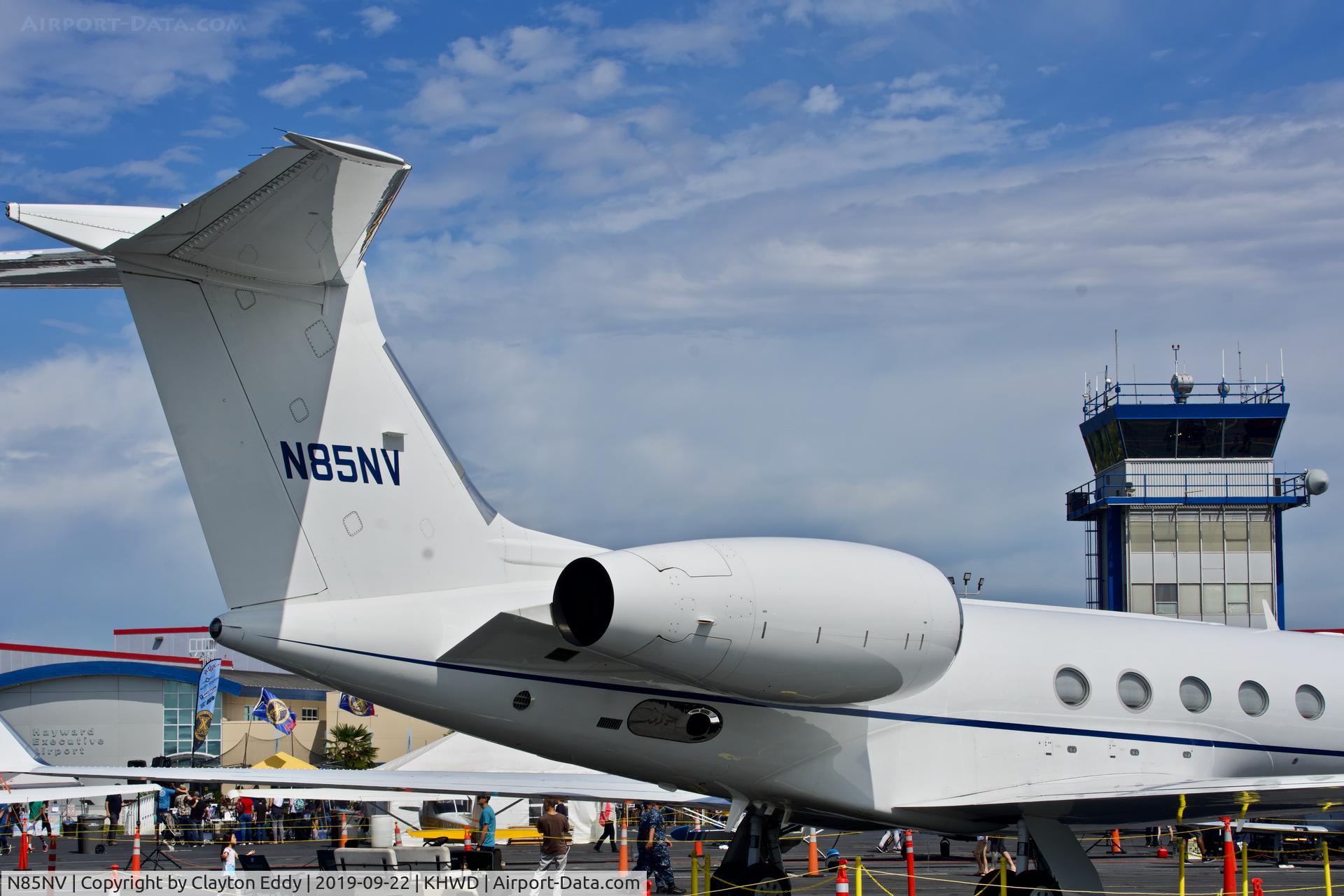 N85NV, Gulfstream Aerospace G-V C/N 513, Hayward Airport Open House California 2019.