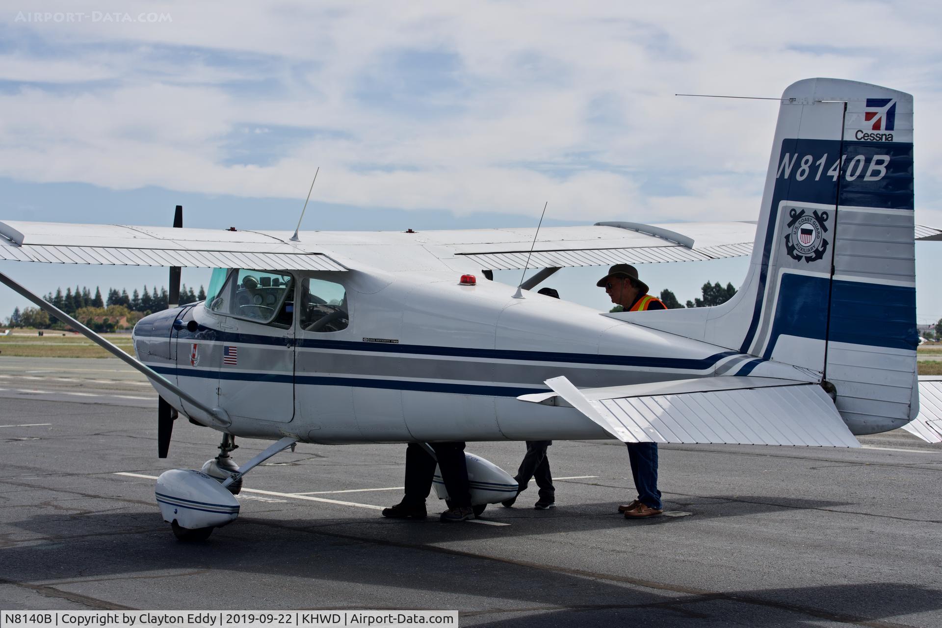 N8140B, 1957 Cessna 172 C/N 29940, Hayward Airport Open House California 2019.