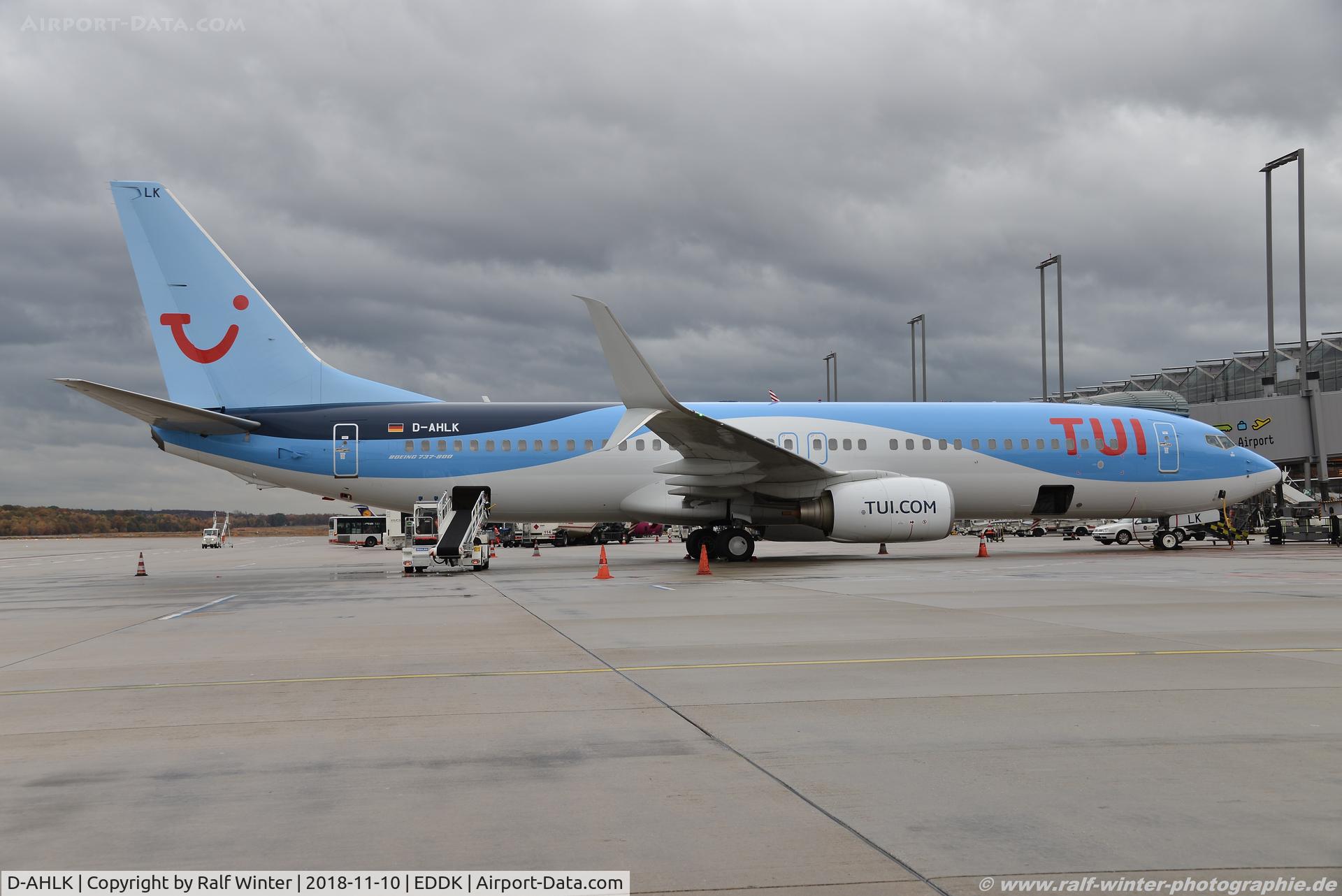 D-AHLK, 2008 Boeing 737-8K5 C/N 35143, Boeing 737-8K5(W) - X3 TUI TUIfly - 35143 - D-AHLK - 10.11.2018 - CGN