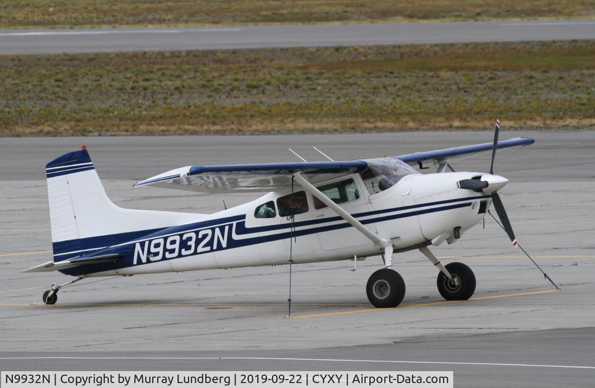 N9932N, 1975 Cessna 180J C/N 18052587, On the ramp at Whitehorse, Yukon.