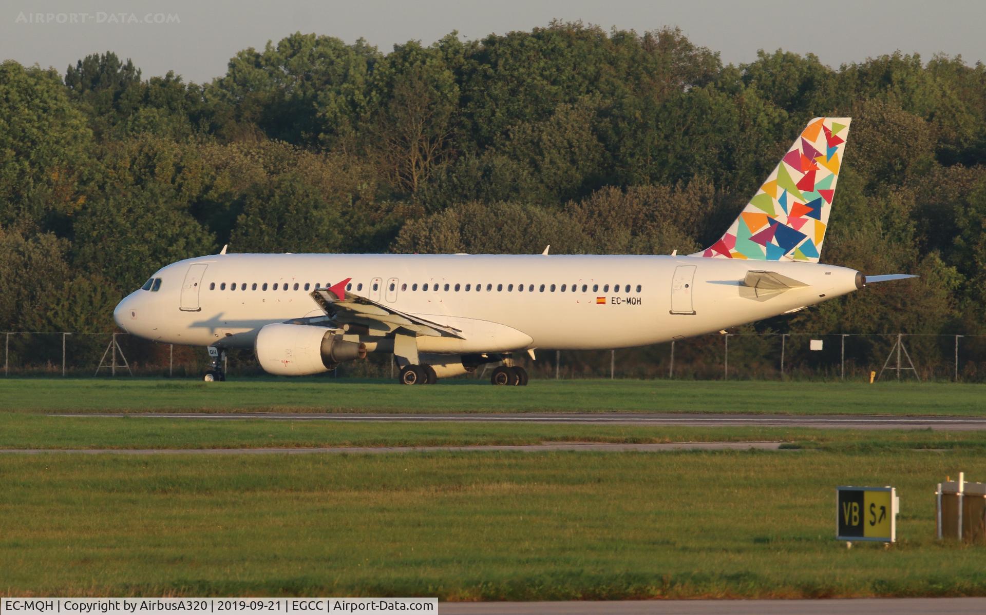 EC-MQH, 2000 Airbus A320-214 C/N 1296, Departing Manchester operating for TUI, Spanish operator Gowair