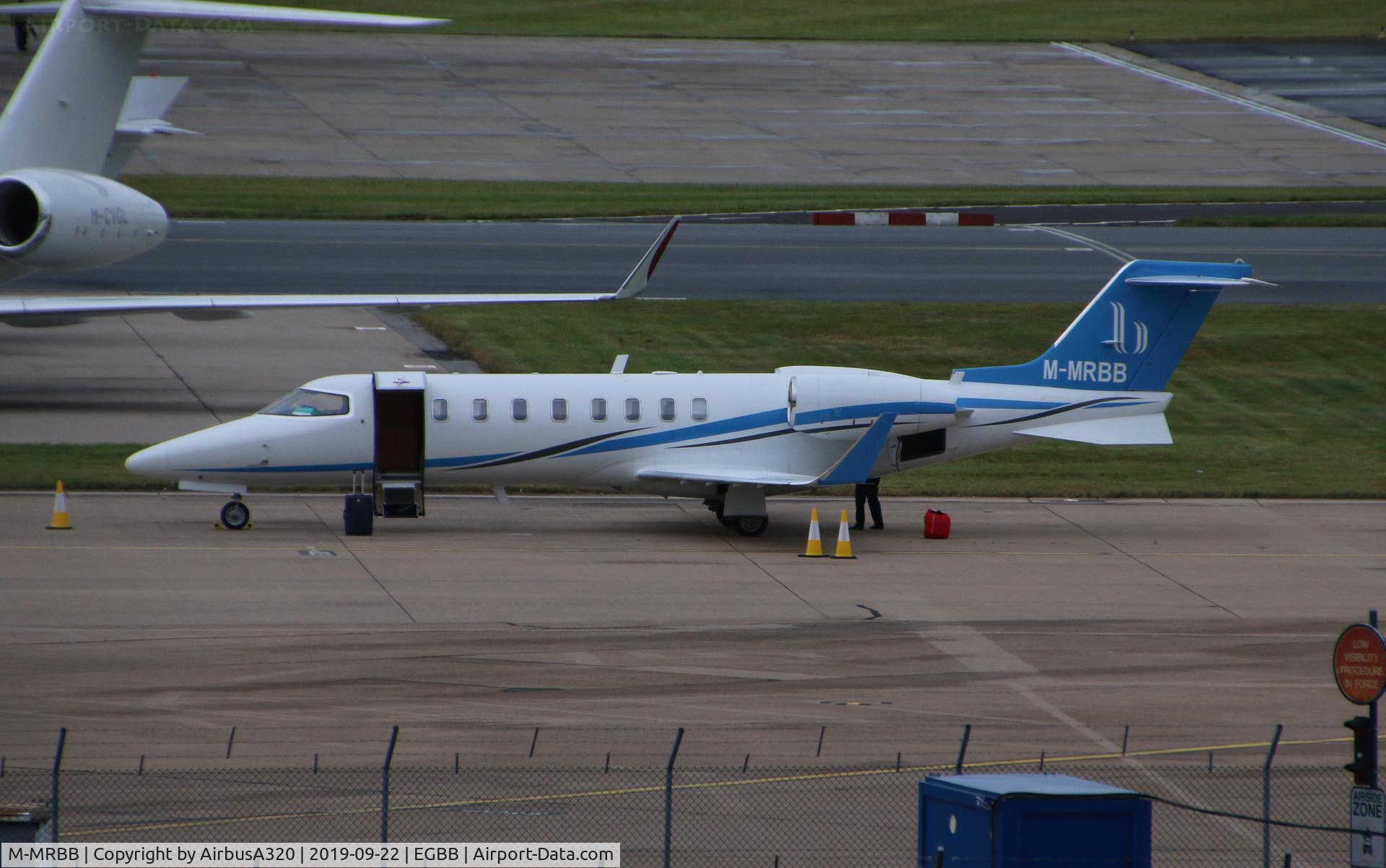 M-MRBB, 2002 Learjet 45 C/N 211, Parked on ramp at BHX