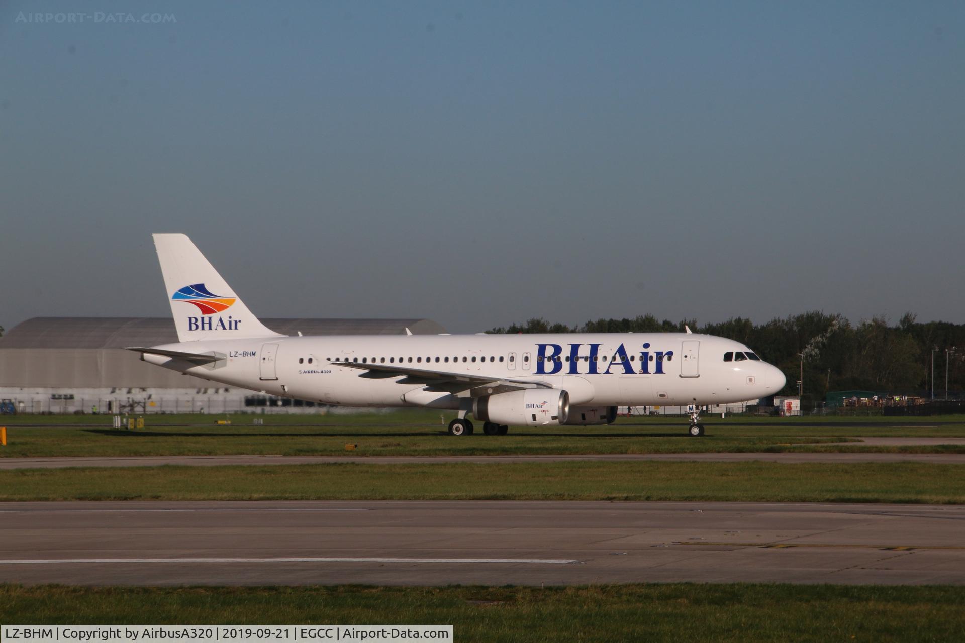LZ-BHM, 2005 Airbus A320-232 C/N 2457, seen at Manchester