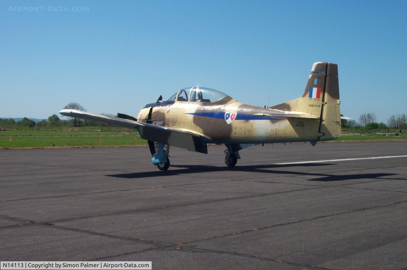 N14113, 1951 North American T-28A Fennec C/N 81-1, Fennec (NA T-28) at Abingdon