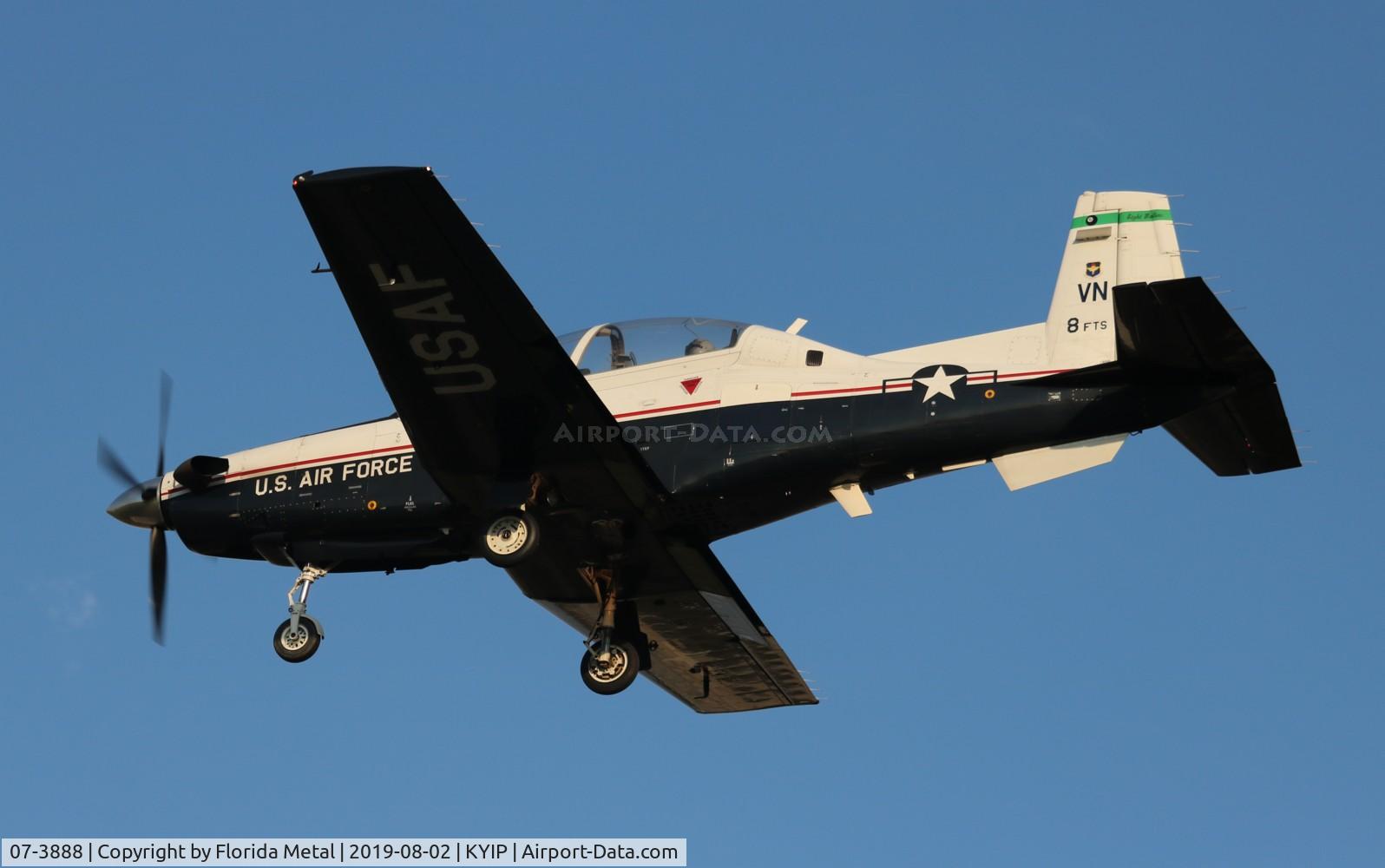 07-3888, 2007 Raytheon T-6A Texan II C/N PT-443, Texan II