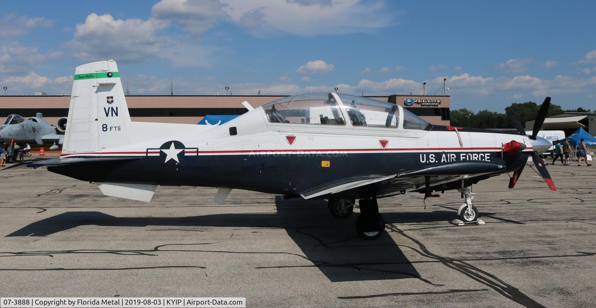 07-3888, 2007 Raytheon T-6A Texan II C/N PT-443, Texan II