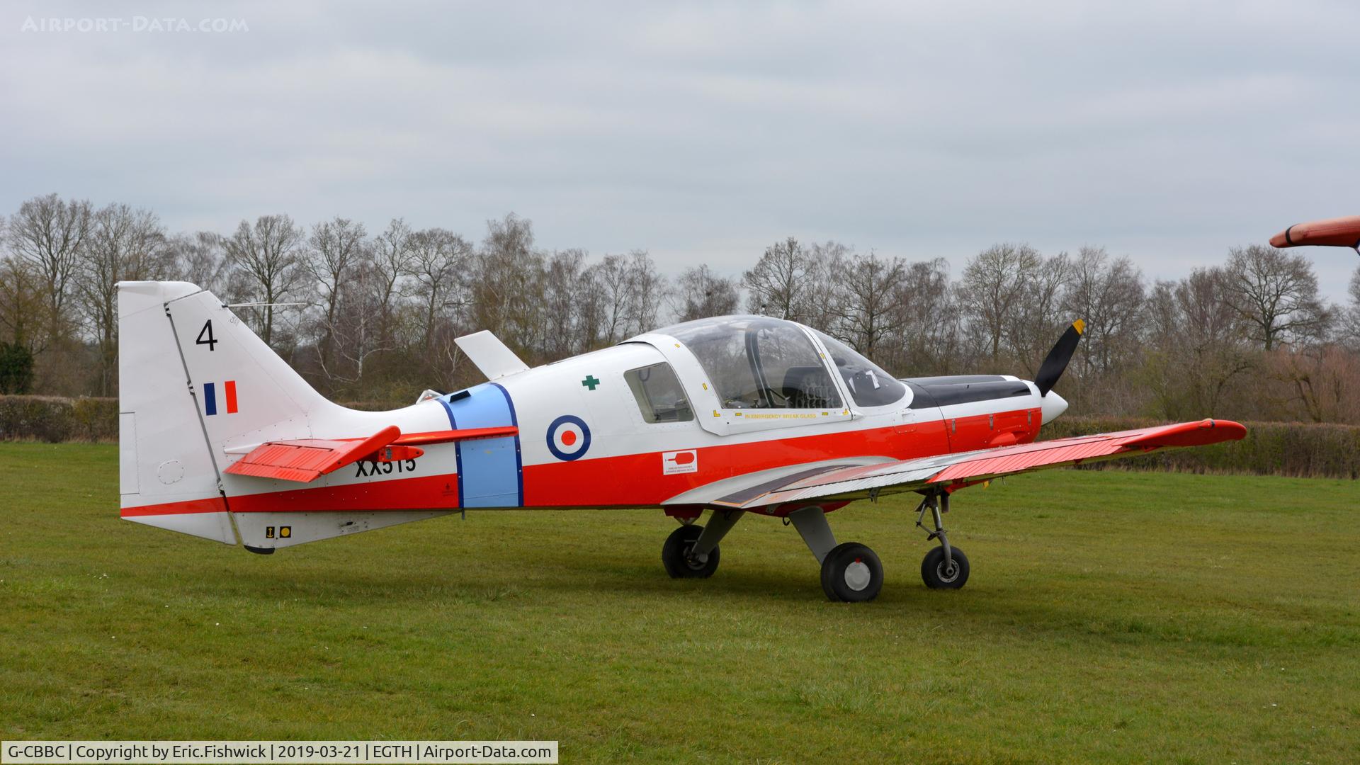 G-CBBC, 1973 Scottish Aviation Bulldog T.1 C/N BH120/201, 2. G-CBBC at The Shuttleworth Collection, March 2019.