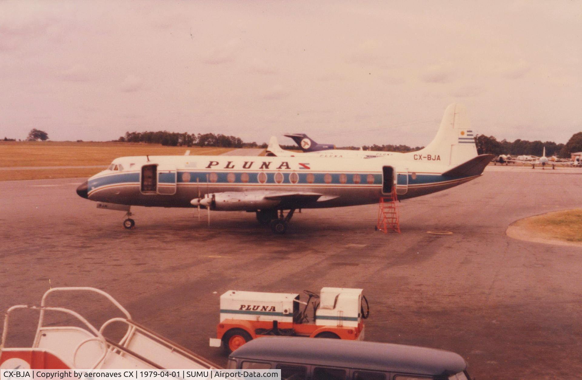 CX-BJA, 1958 Vickers Viscount 827 C/N 400, Carrasco, abril de 1979 foto colección Nery Mendiburu.
esquema original de PLUNA.