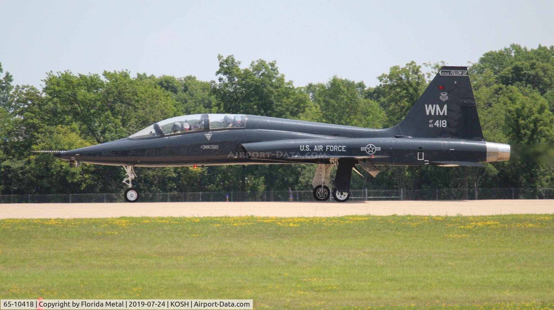 65-10418, 1965 Northrop T-38A-60-NO Talon C/N N.5837, T-38A