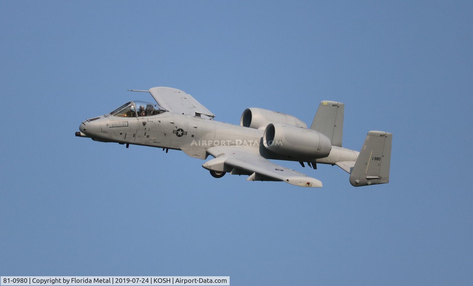 81-0980, 1980 Fairchild Republic A-10A Thunderbolt II C/N A10-0675, Warthog