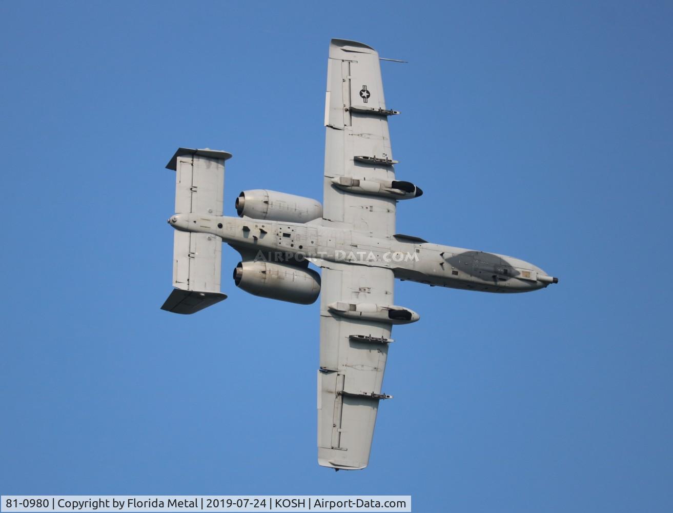 81-0980, 1980 Fairchild Republic A-10A Thunderbolt II C/N A10-0675, Warthog