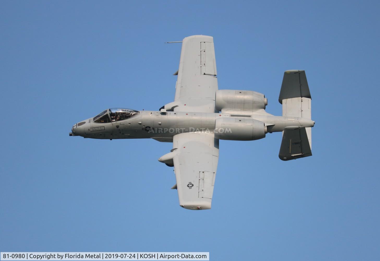 81-0980, 1980 Fairchild Republic A-10A Thunderbolt II C/N A10-0675, Warthog
