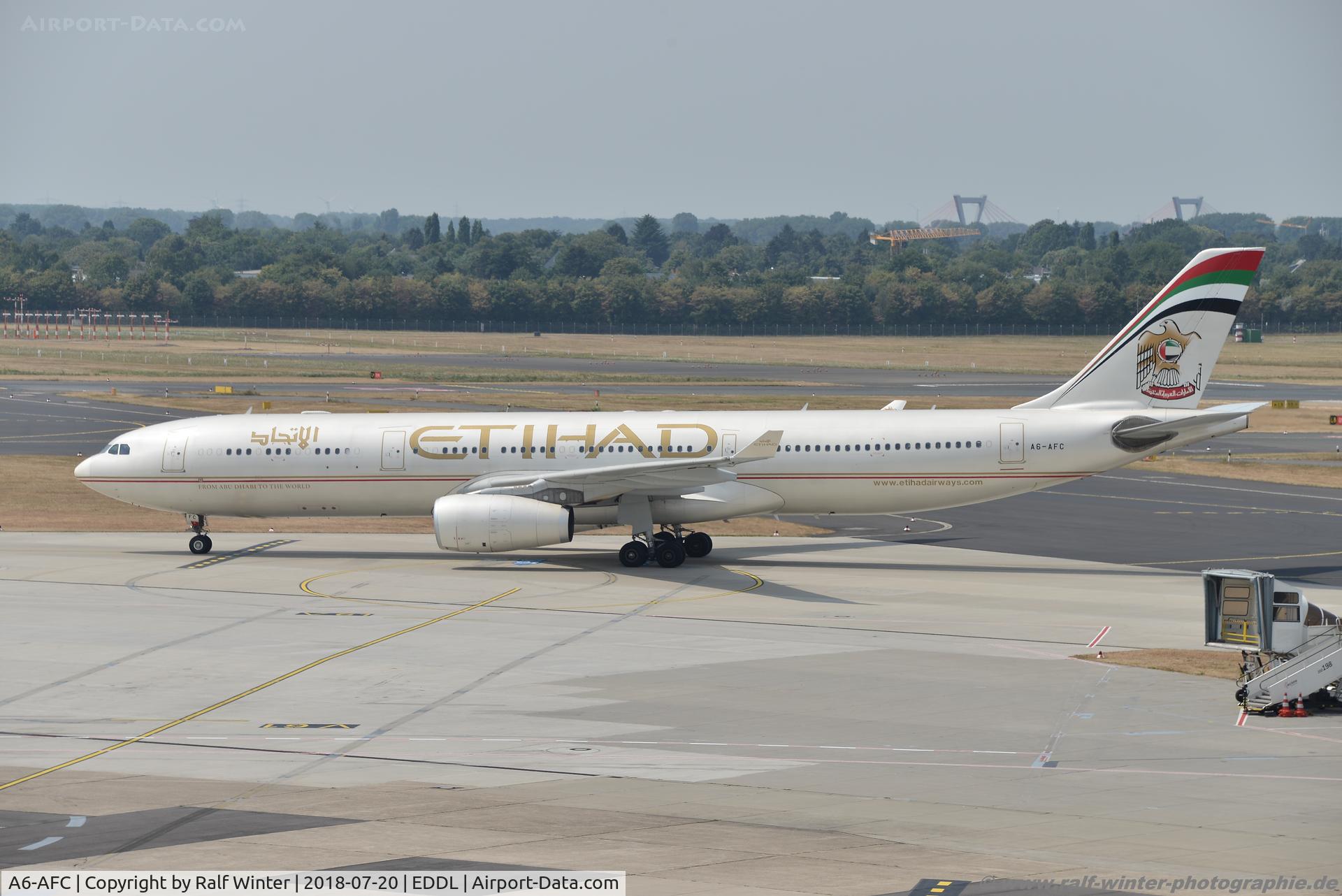 A6-AFC, 2010 Airbus A330-343X C/N 1167, Airbus A330-343 - EY ETD Etihad Airways - 1167 - A6-AFC - 20.07.2018 - DUS