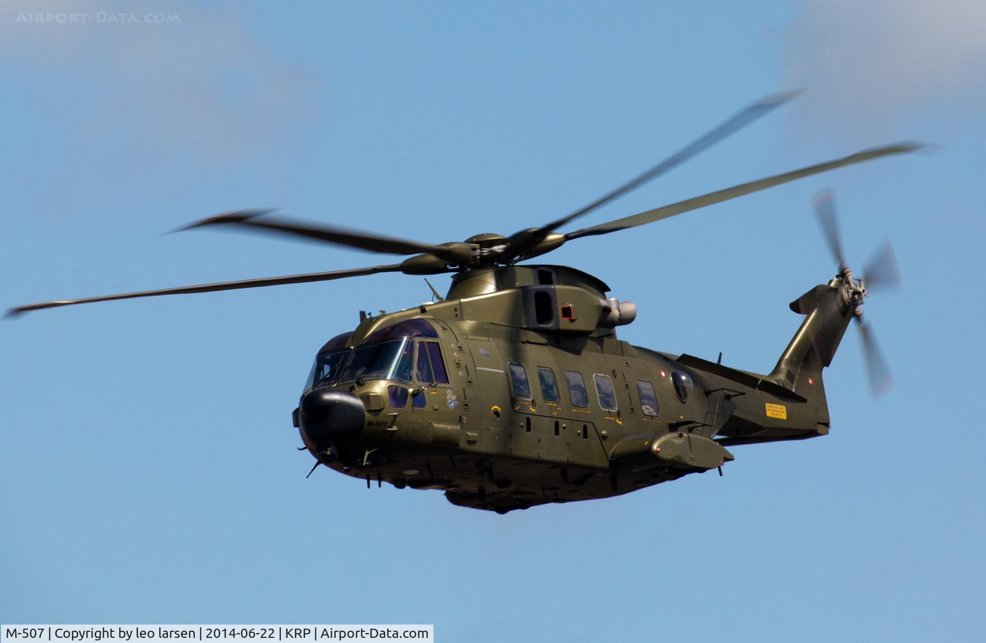 M-507, 2006 AgustaWestland EH-101 Mk. 512 Merlin Joint Supporter C/N 50136, Karup Air Show 22.6.2014