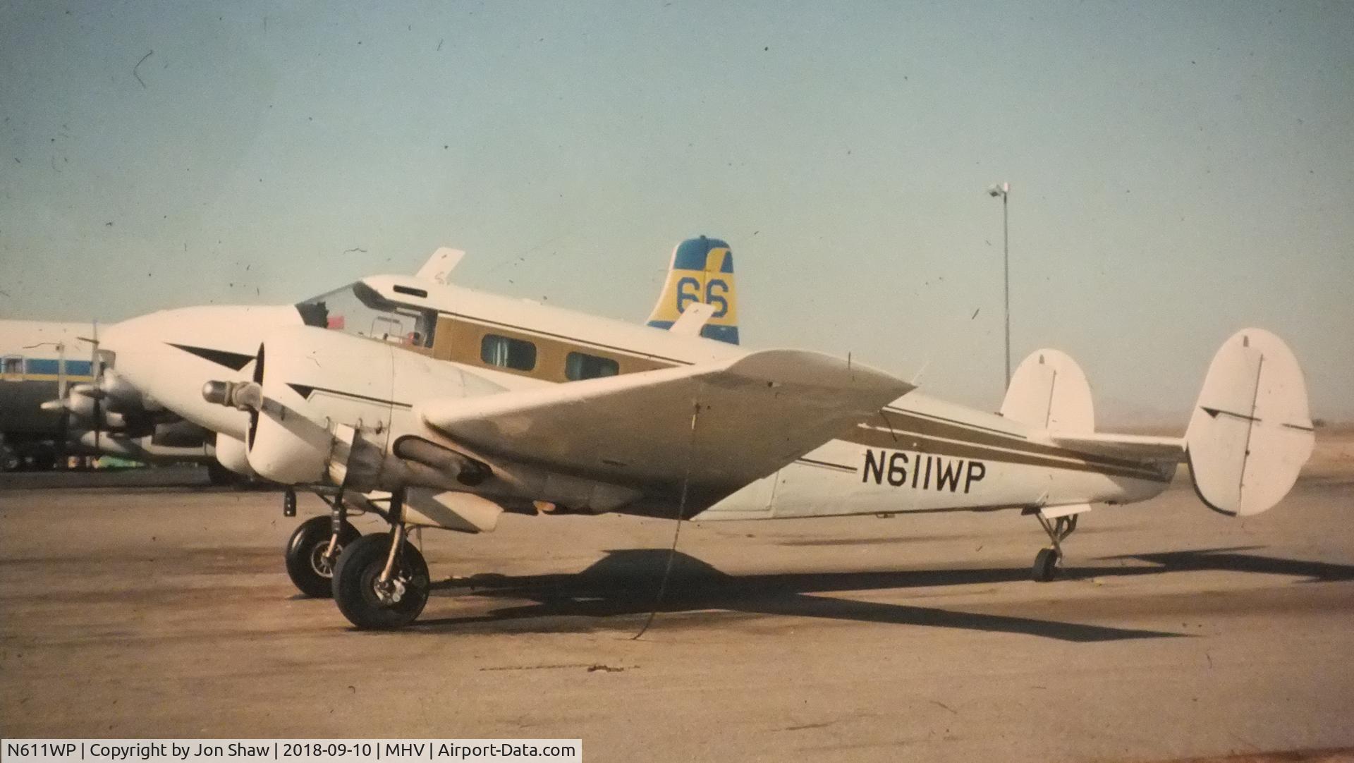 N611WP, 1952 Beech C-45H Expeditor C/N AF-875, Seen at Mojave in 1974