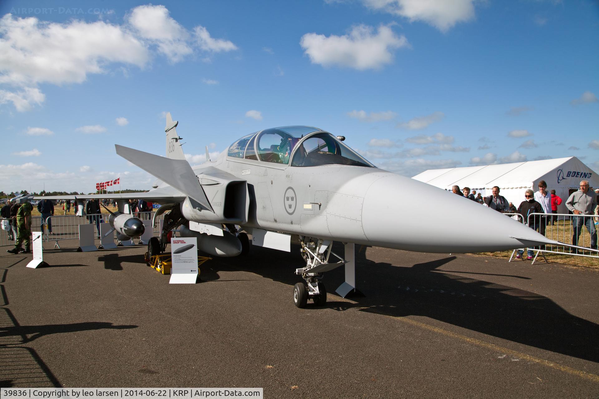 39836, Saab JAS-39D Gripen C/N 39836, Karup Air Show 22.6.2014