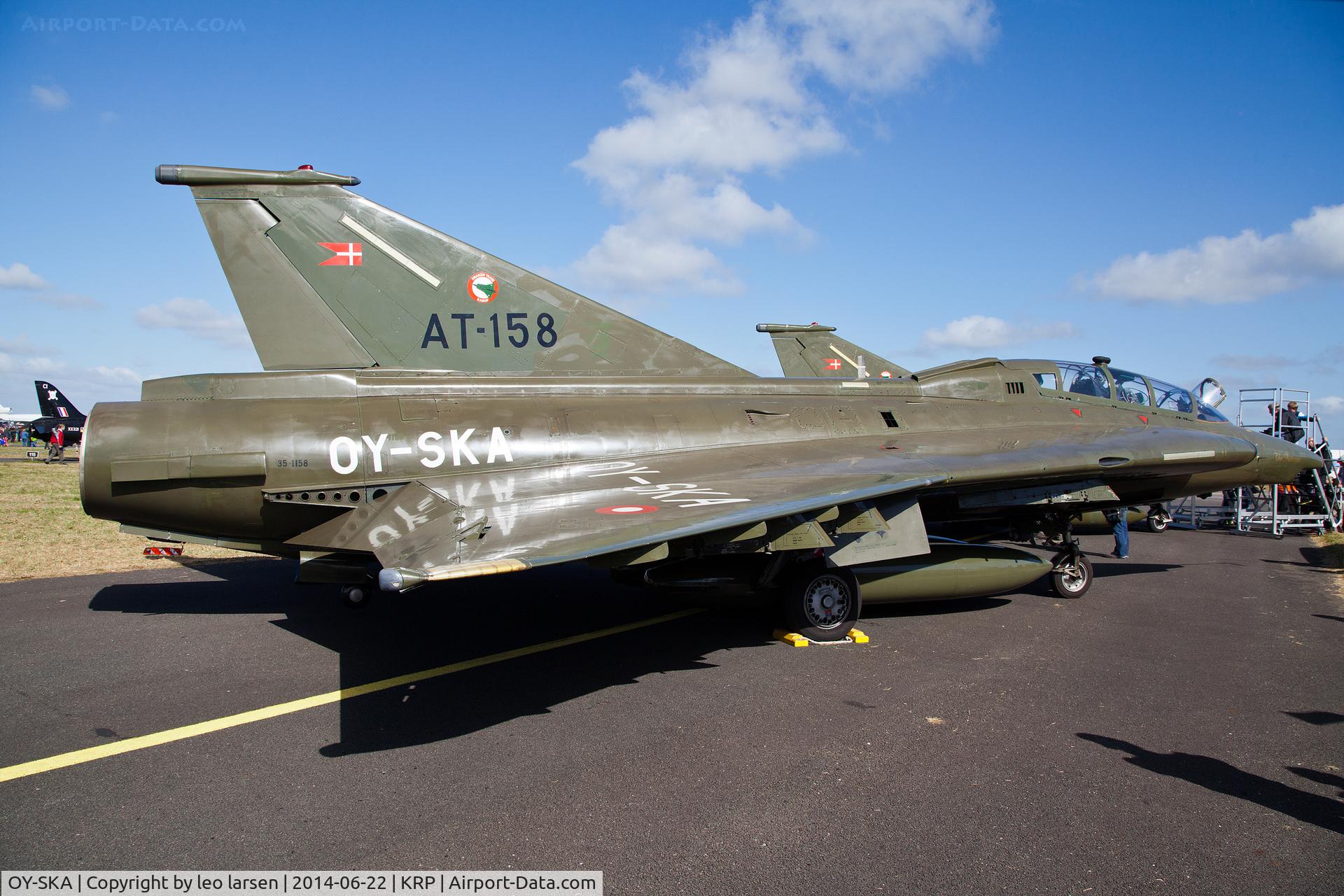 OY-SKA, 1976 Saab TF-35 Draken C/N 35-1158, Karup Air Show 22.6.2014