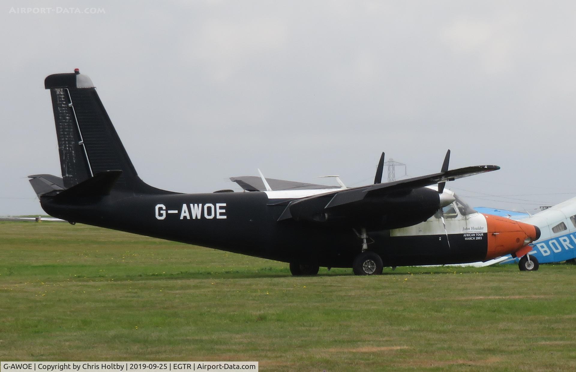 G-AWOE, 1959 Aero Commander 680E Commander C/N 680E-753-41, Long-term wreck at Elstree since at least 2013