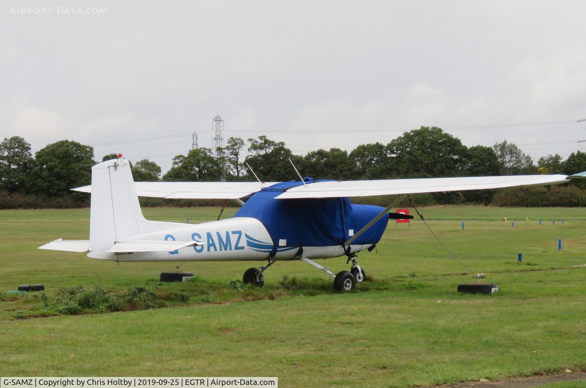 G-SAMZ, 1964 Cessna 150D C/N 150-60536, Parked at Elstree