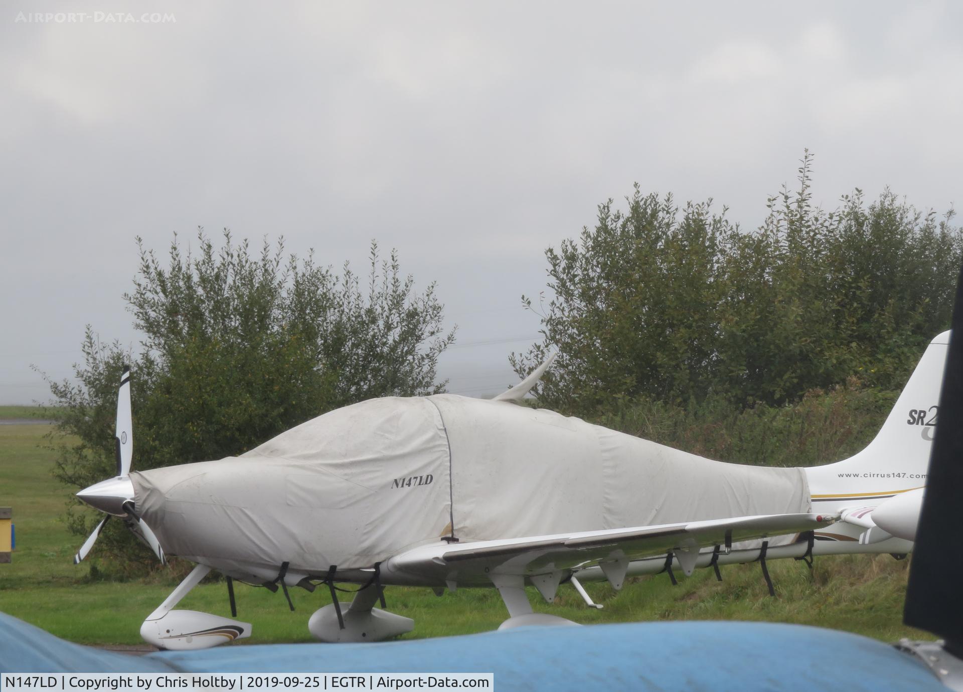 N147LD, 2004 Cirrus SR22 G2 C/N 0937, Parked and covered at Elstree