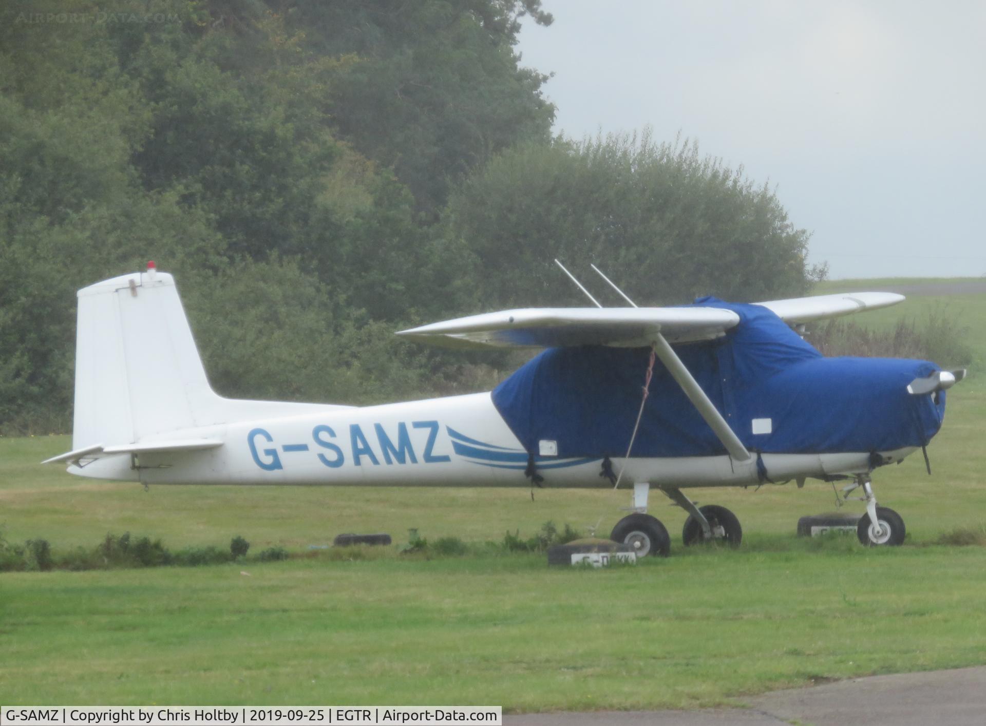 G-SAMZ, 1964 Cessna 150D C/N 150-60536, Parked at Elstree