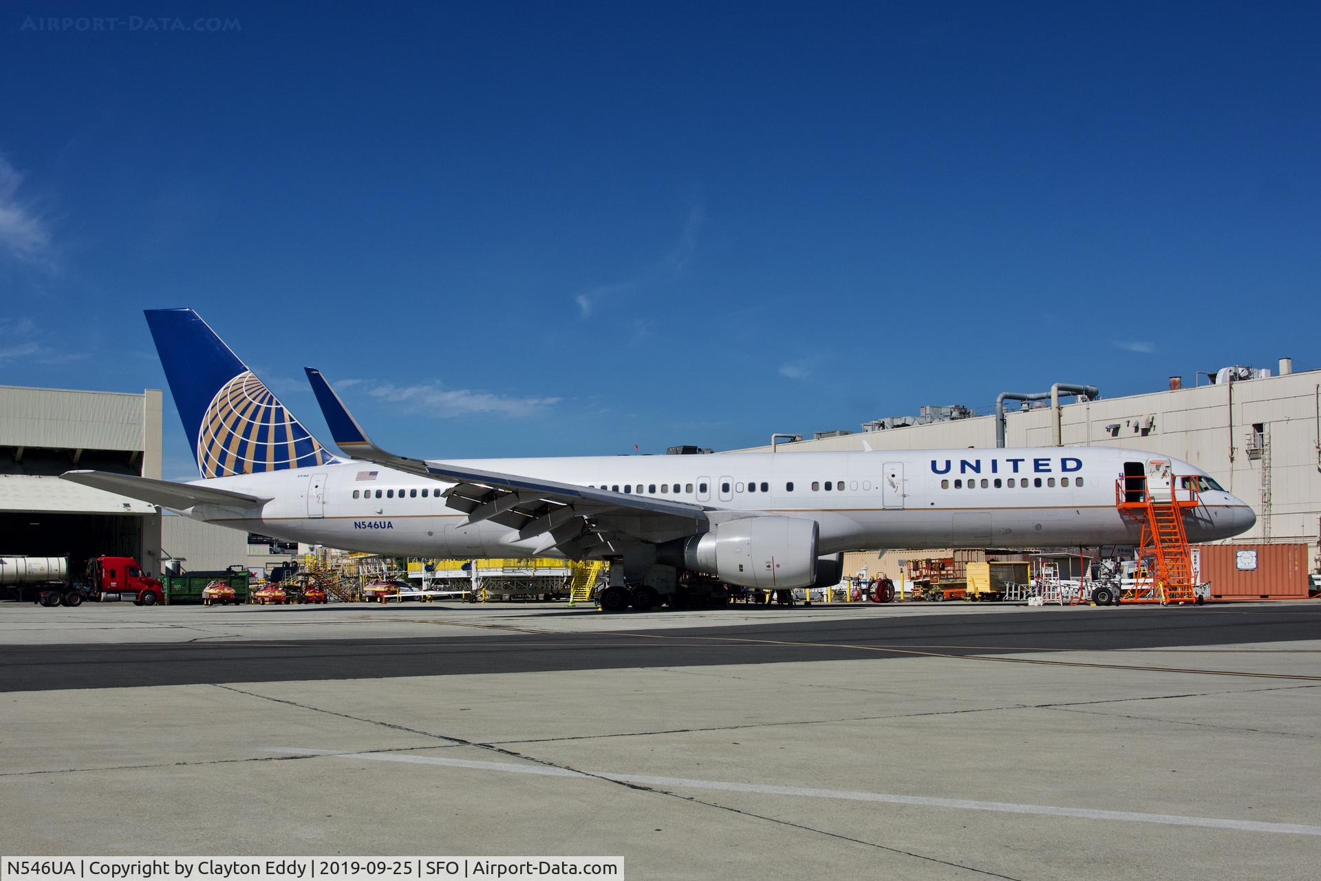 N546UA, 1991 Boeing 757-222 C/N 25367, SFO 2019.