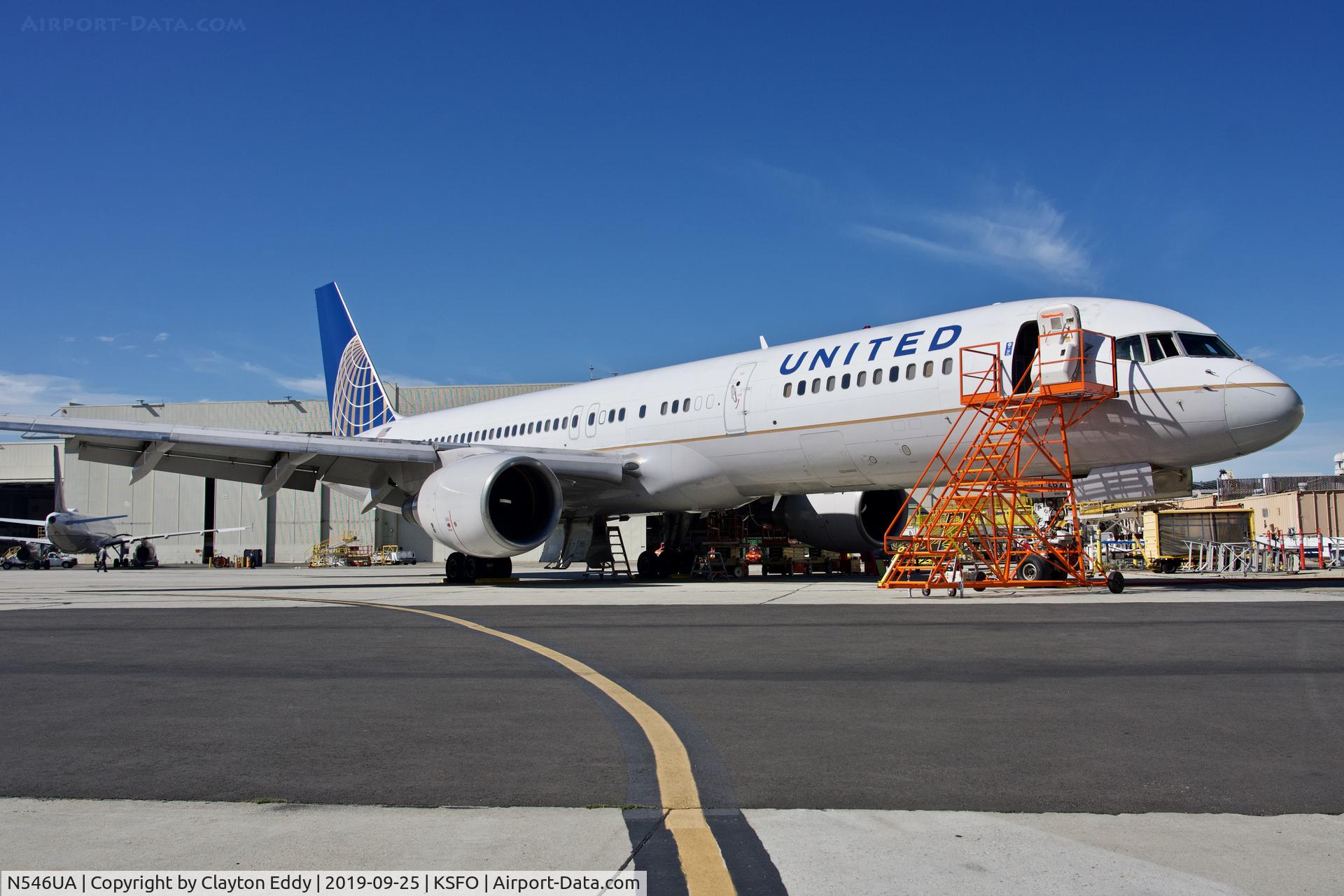 N546UA, 1991 Boeing 757-222 C/N 25367, SFO 2019.