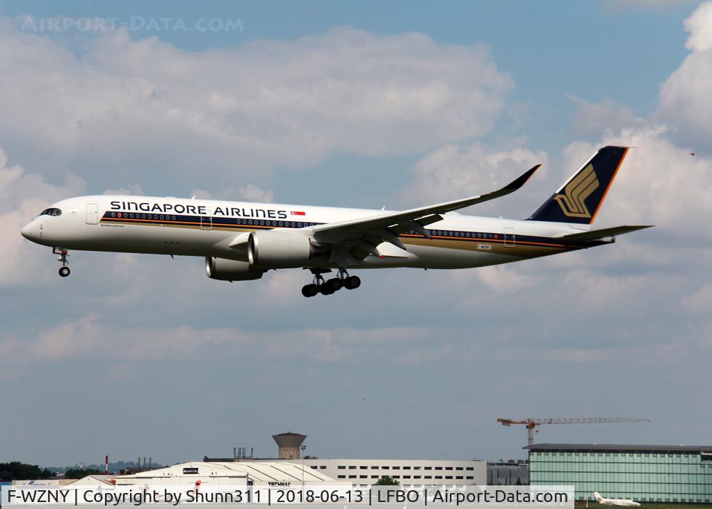 F-WZNY, 2018 Airbus A350-941 ULR C/N 216, C/n 0218 - To be 9V-SGE